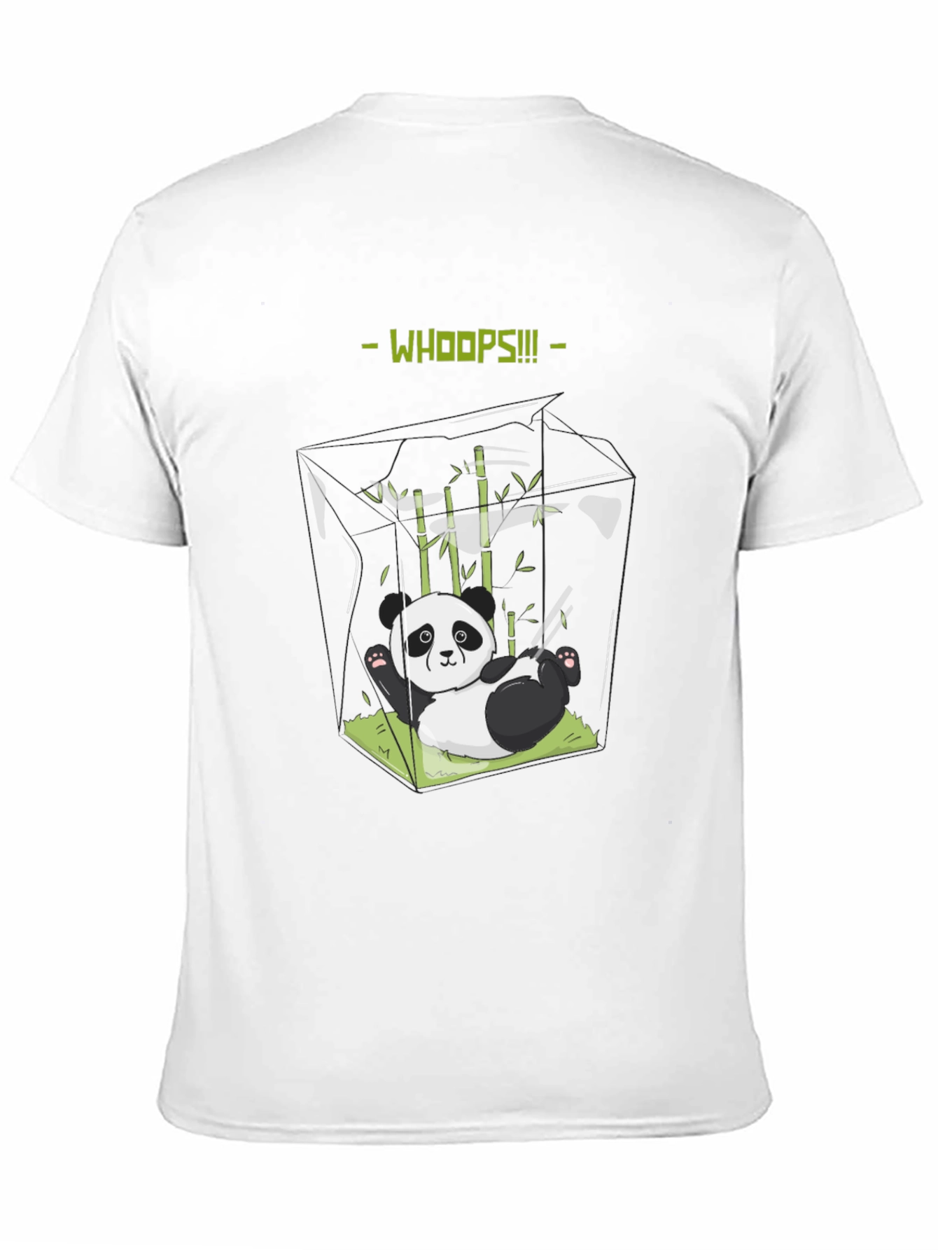 Whoops Panda T-Shirt - Funny Graphic Tee