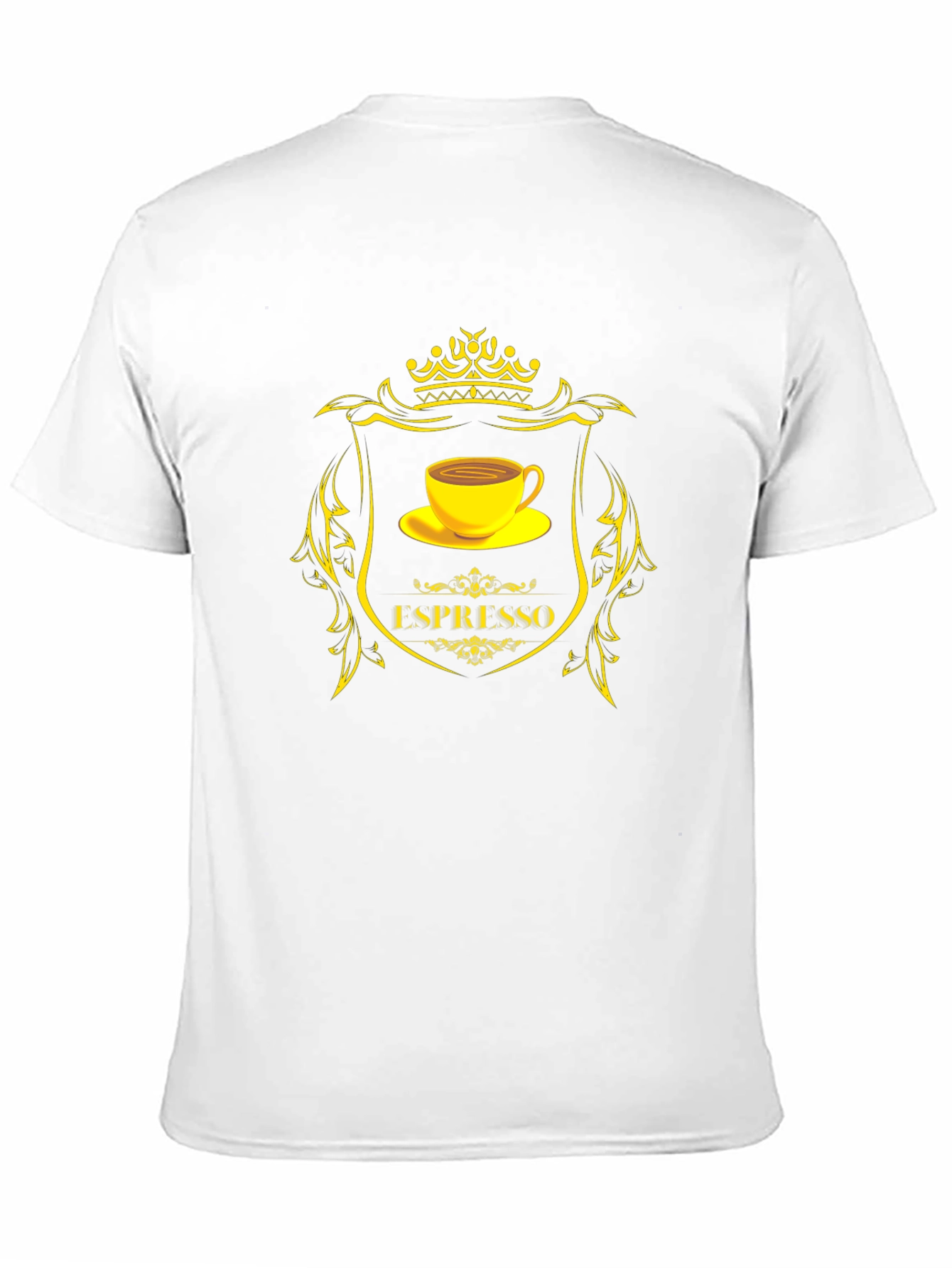 Espresso Coffee T-Shirt - Premium Black Cotton Tee