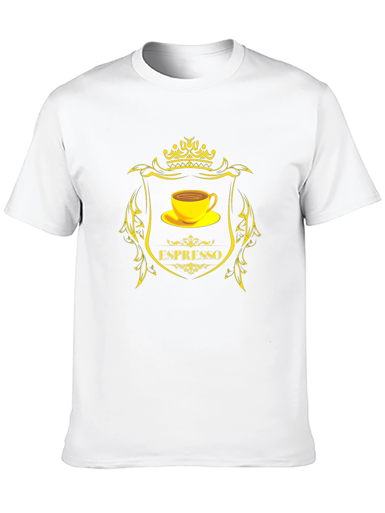 Espresso Coffee T-Shirt - Premium Black Cotton Tee