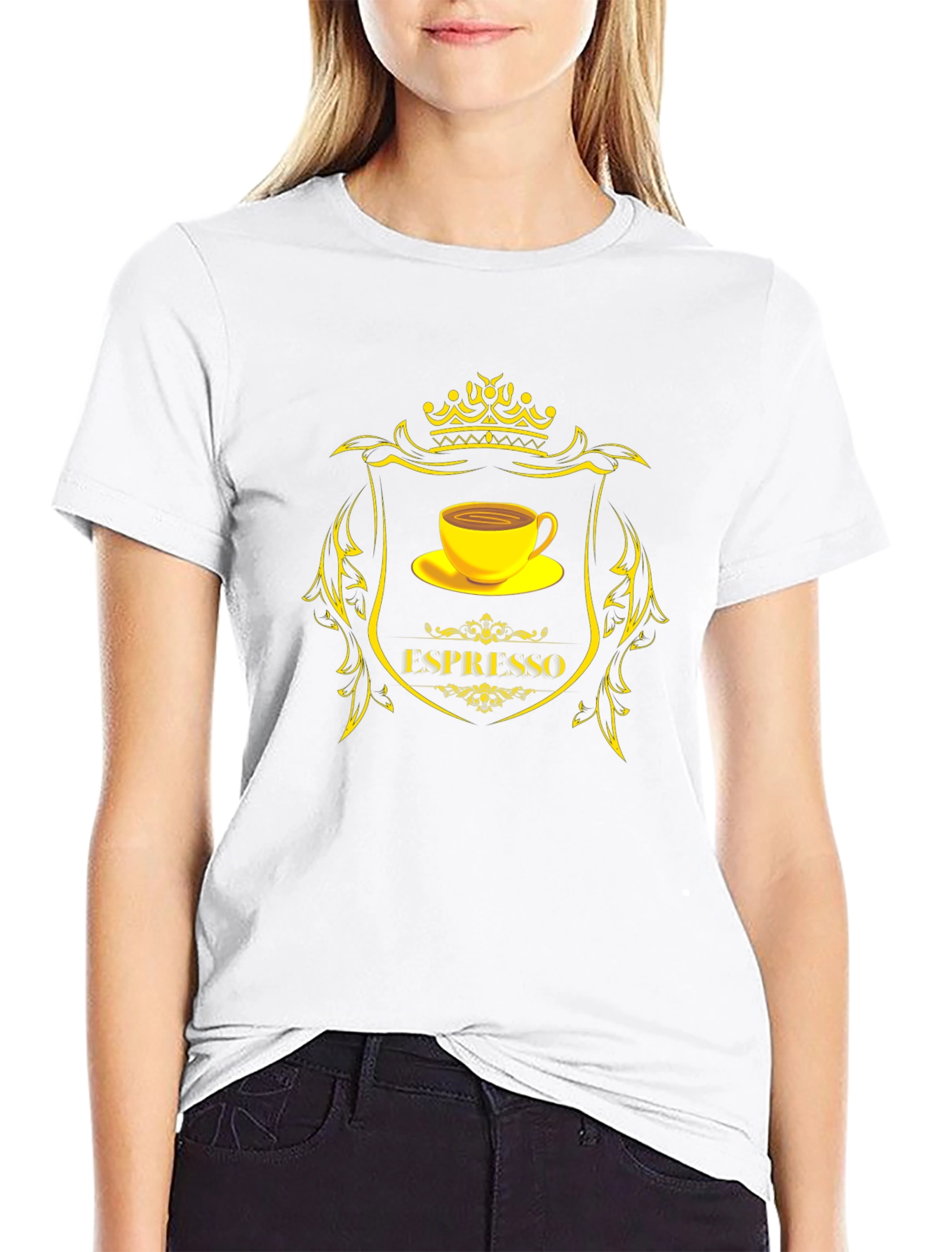 Espresso Coffee T-Shirt - Premium Black Cotton Tee