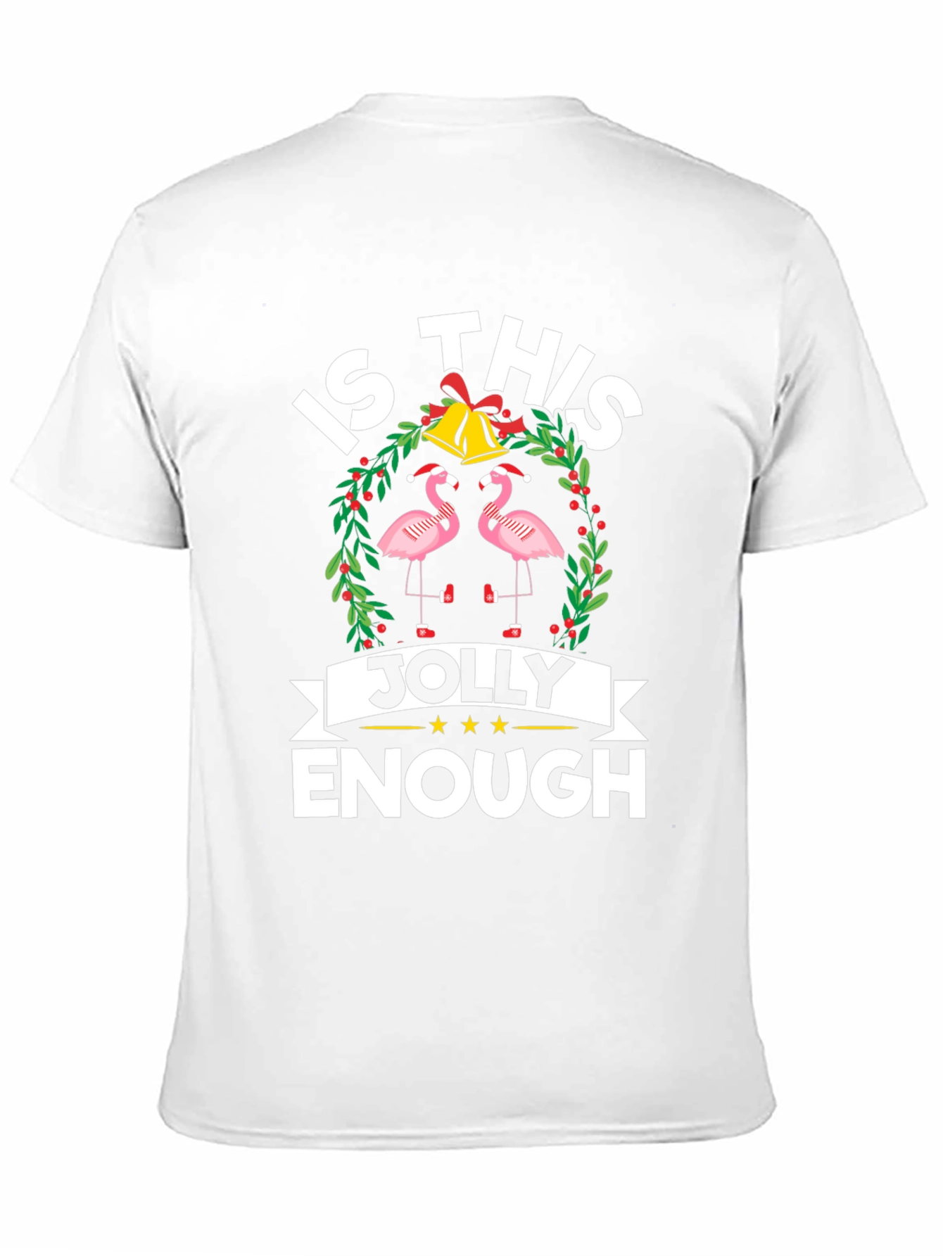 Jolly Flamingo Christmas T-Shirt