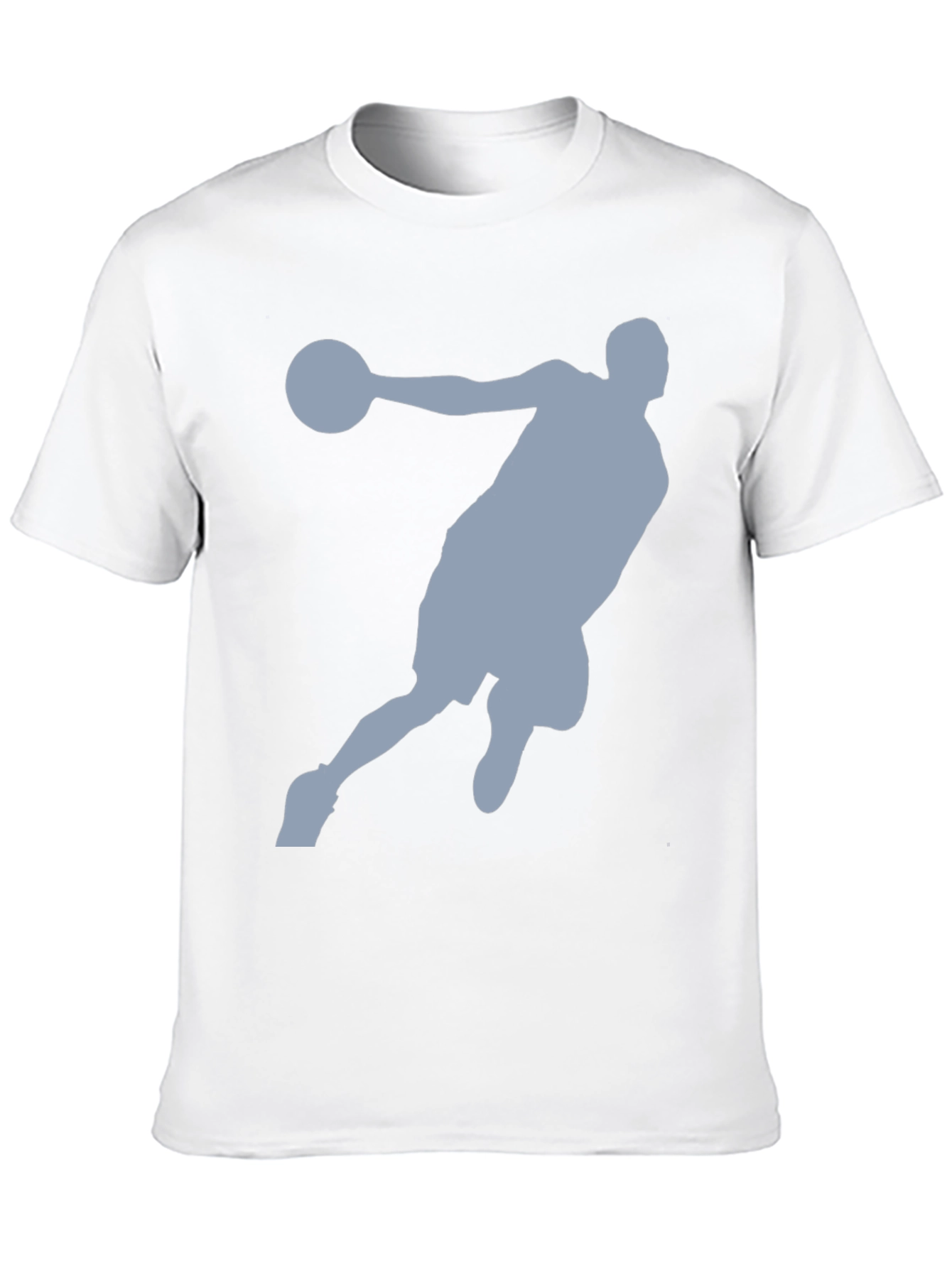 Basketball Player Graphic Tee - Black Cotton T-Shirt