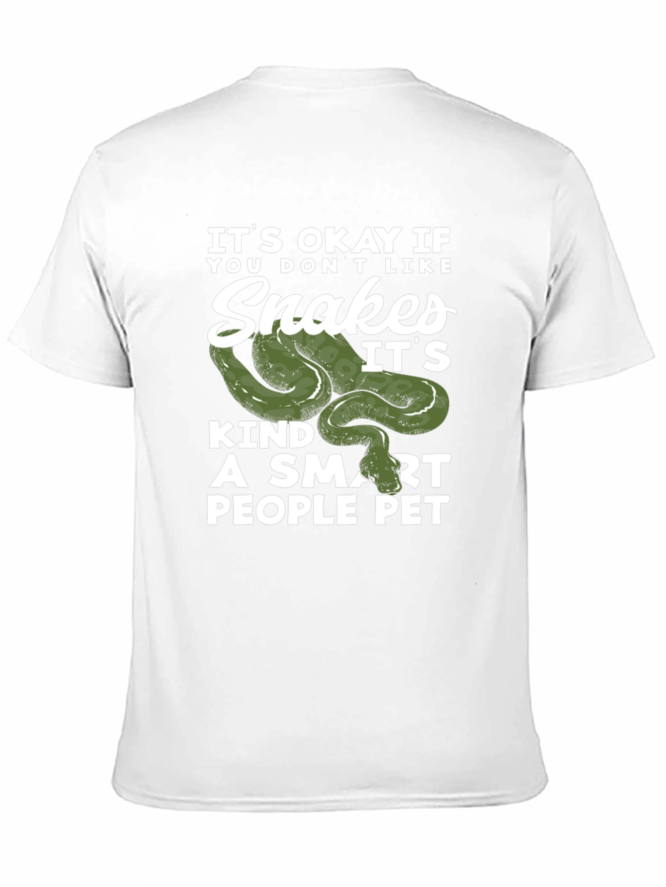 Snakes Smart People Pet Black T-Shirt
