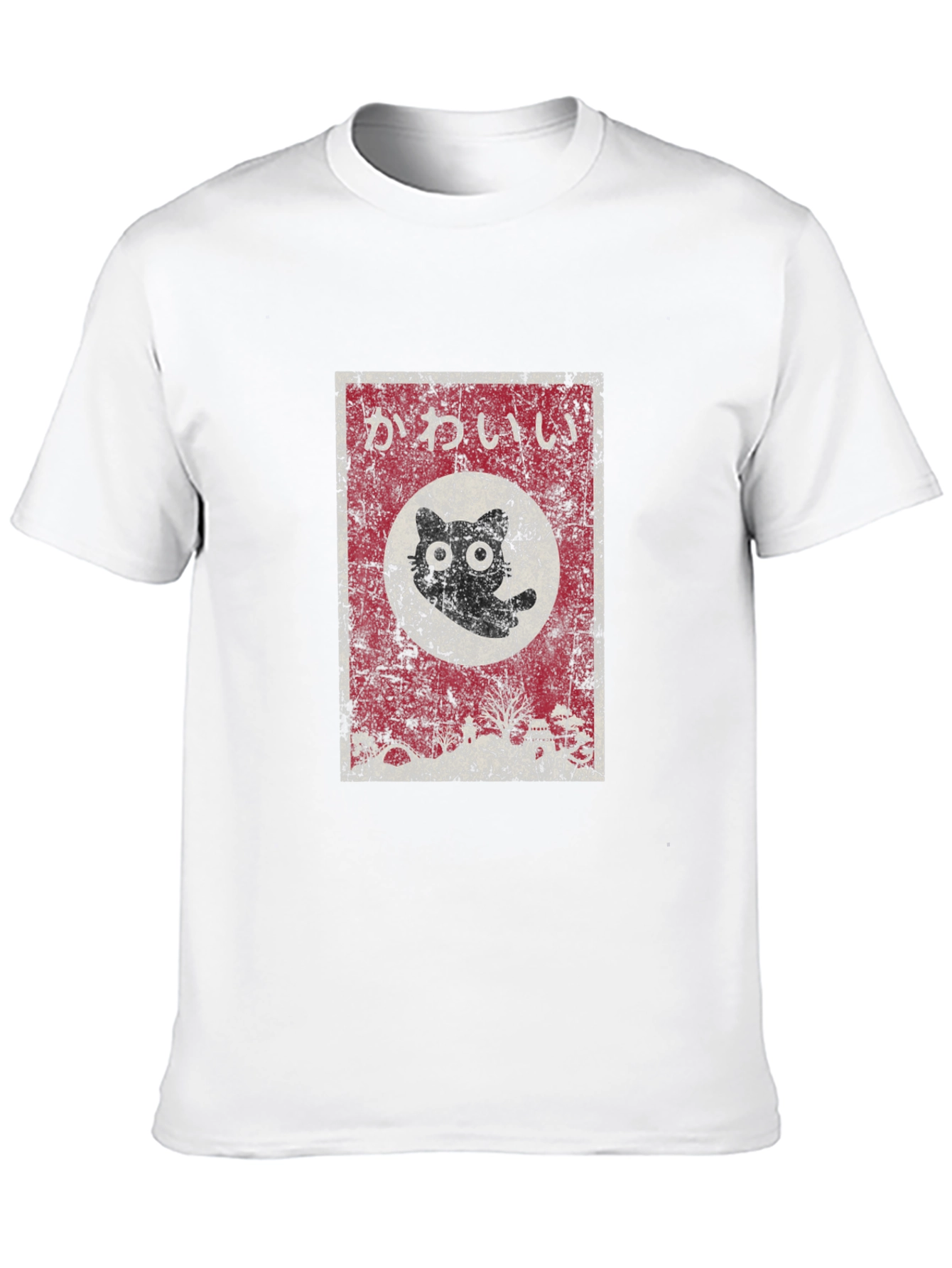Kawaii Cat T-Shirt - Japanese Aesthetic Graphic Tee