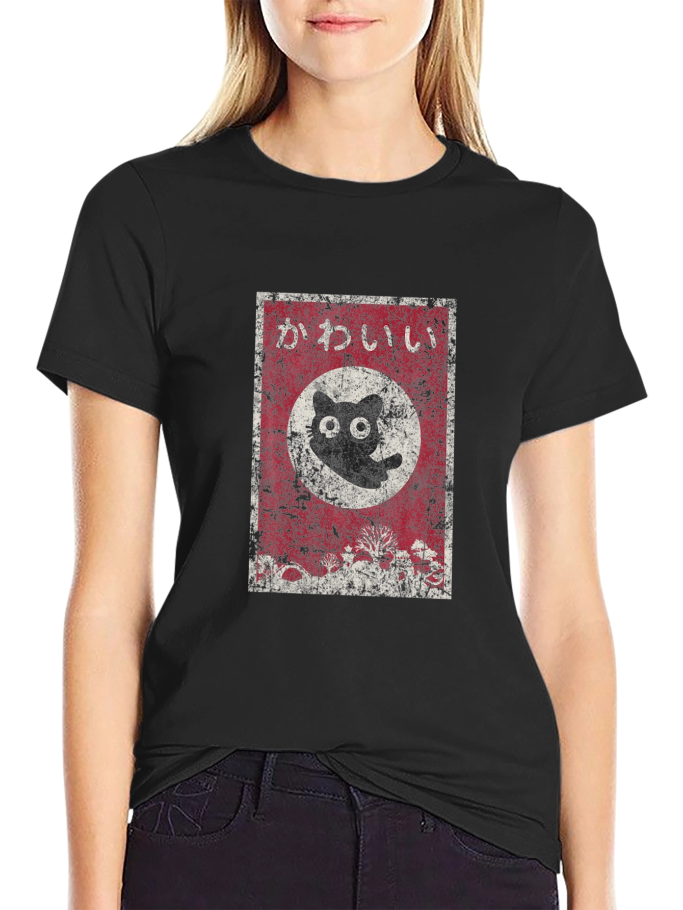Kawaii Cat T-Shirt - Japanese Aesthetic Graphic Tee