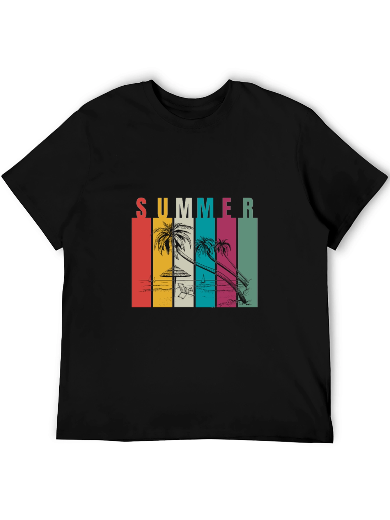 Retro Summer Beach T-Shirt - Vacation Vibes