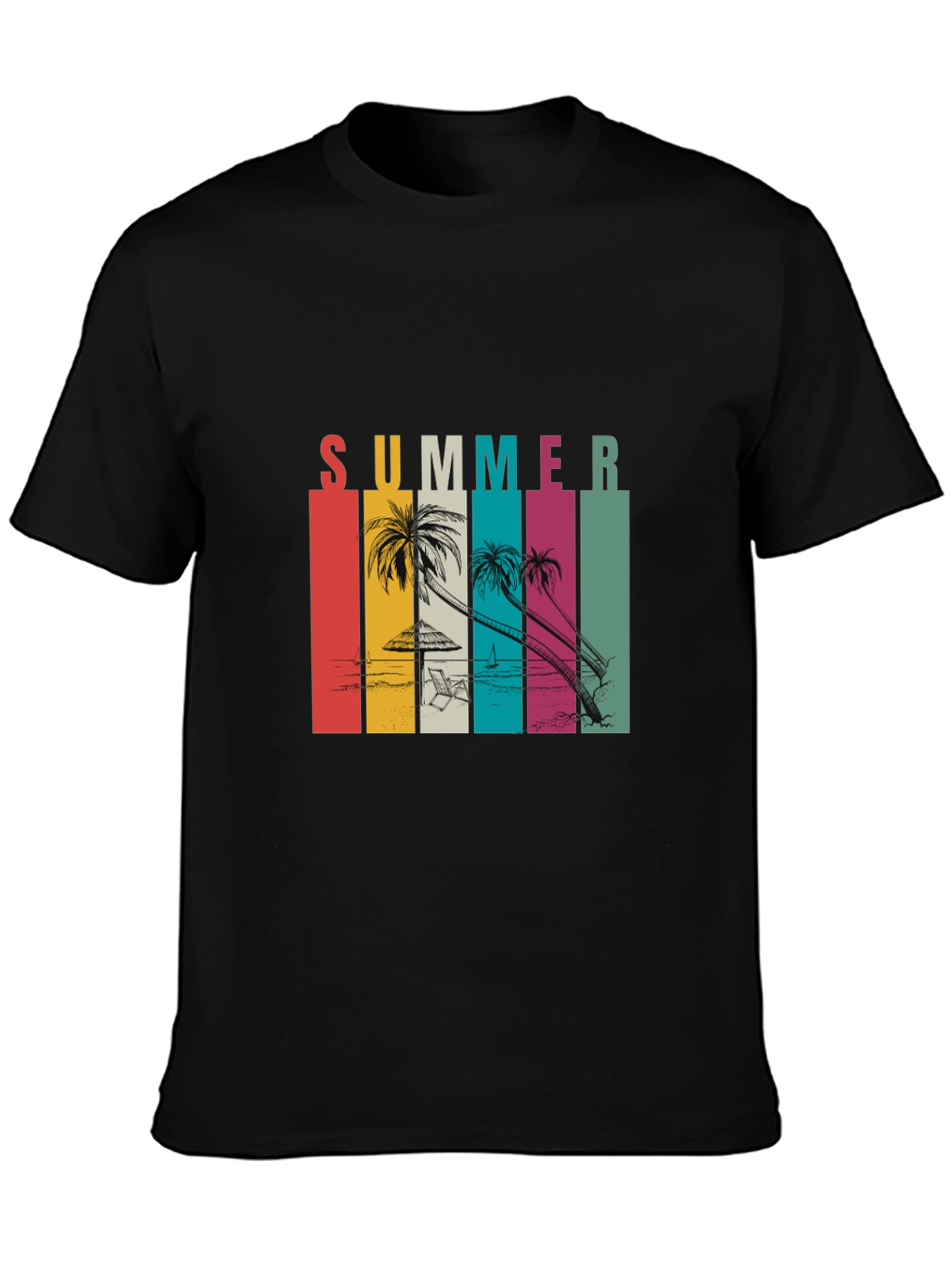Retro Summer Beach T-Shirt - Vacation Vibes