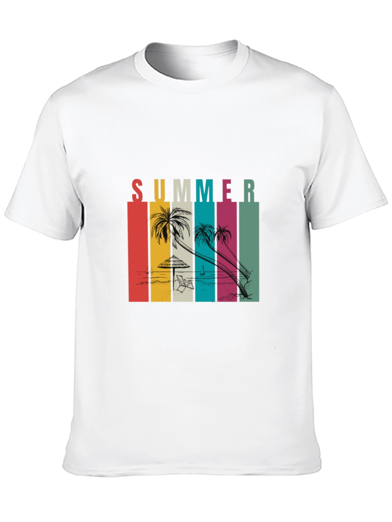 Retro Summer Beach T-Shirt - Vacation Vibes