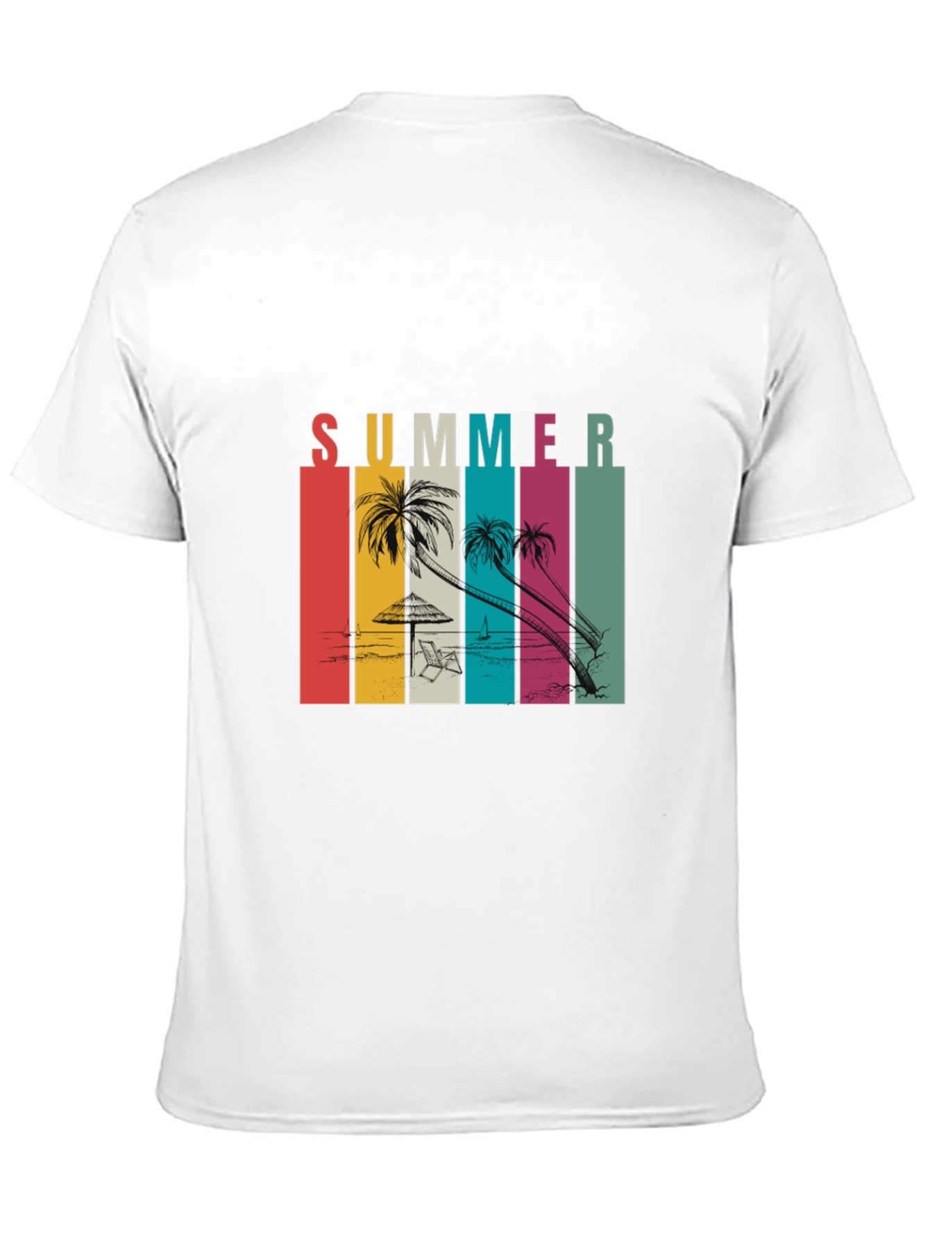 Retro Summer Beach T-Shirt - Vacation Vibes
