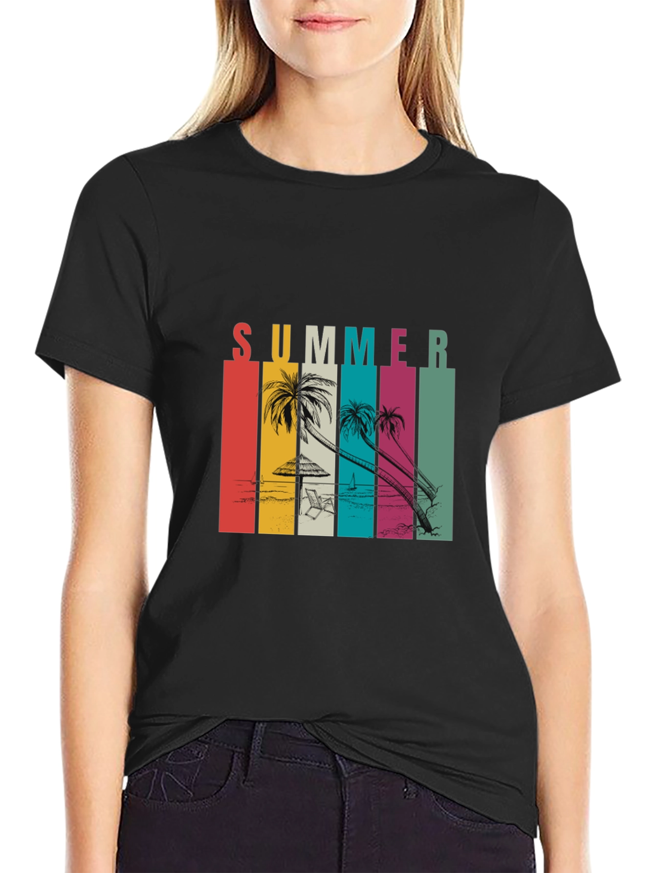 Retro Summer Beach T-Shirt - Vacation Vibes