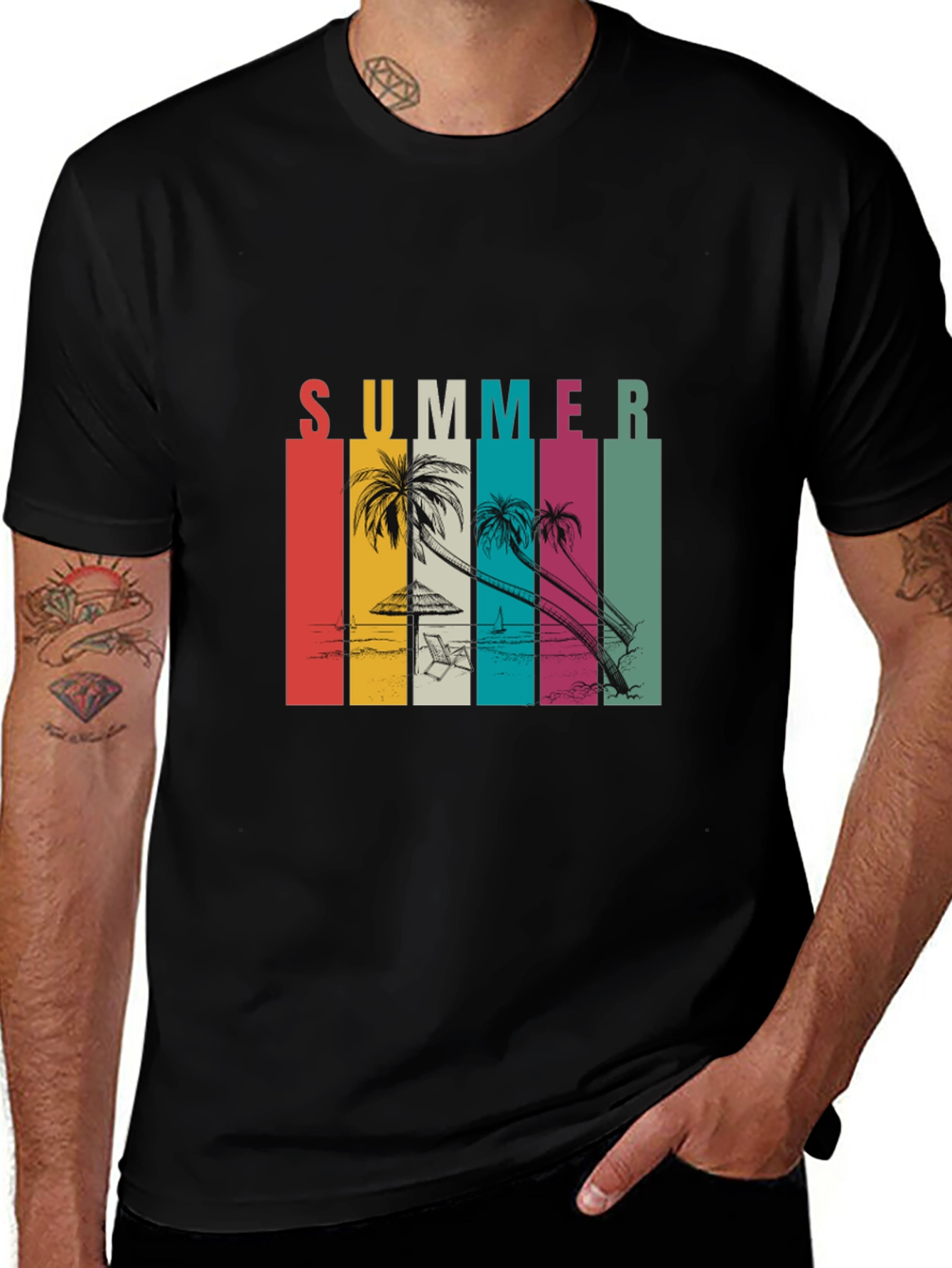 Retro Summer Beach T-Shirt - Vacation Vibes