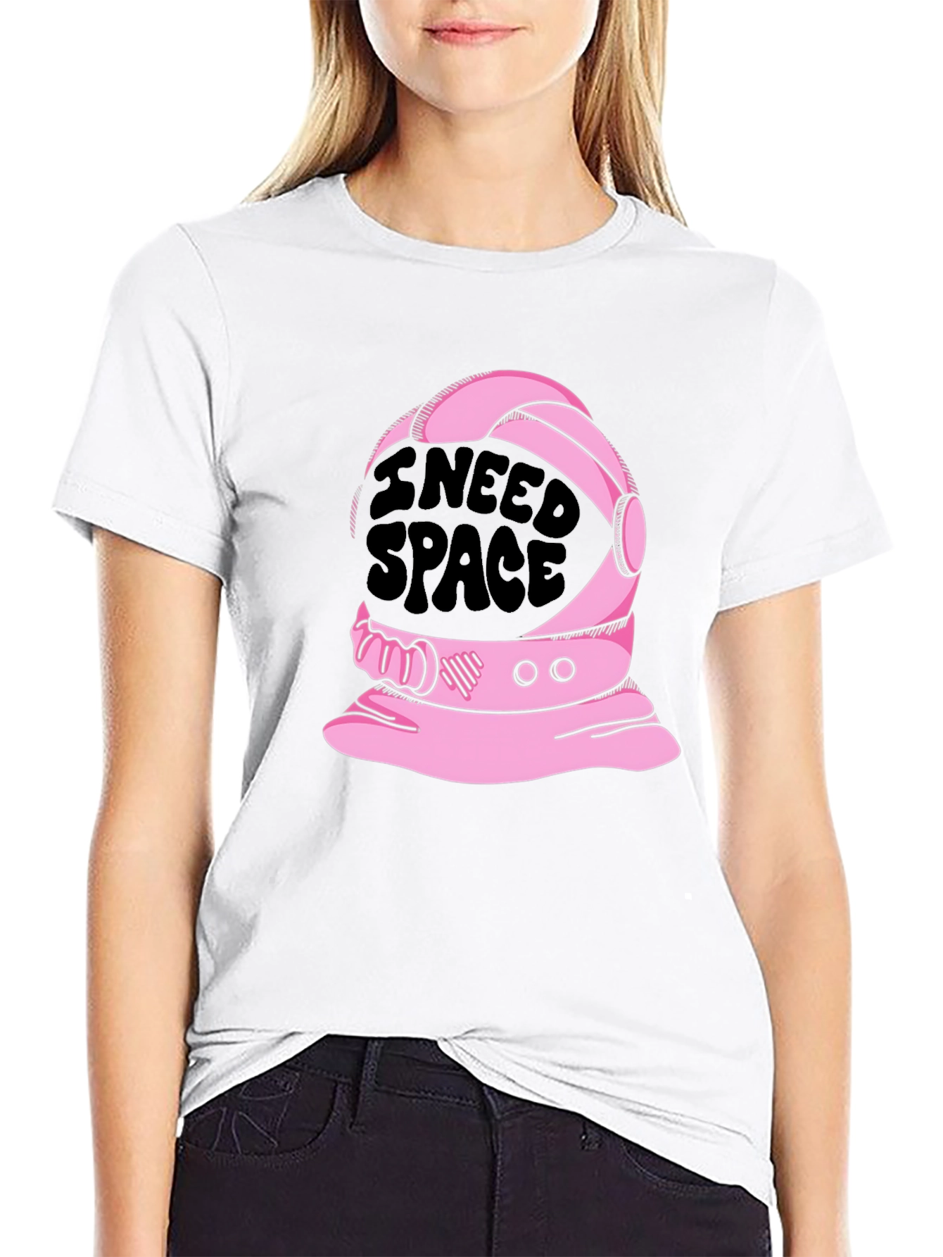 I Need Space T-Shirt - Astronaut Helmet Design