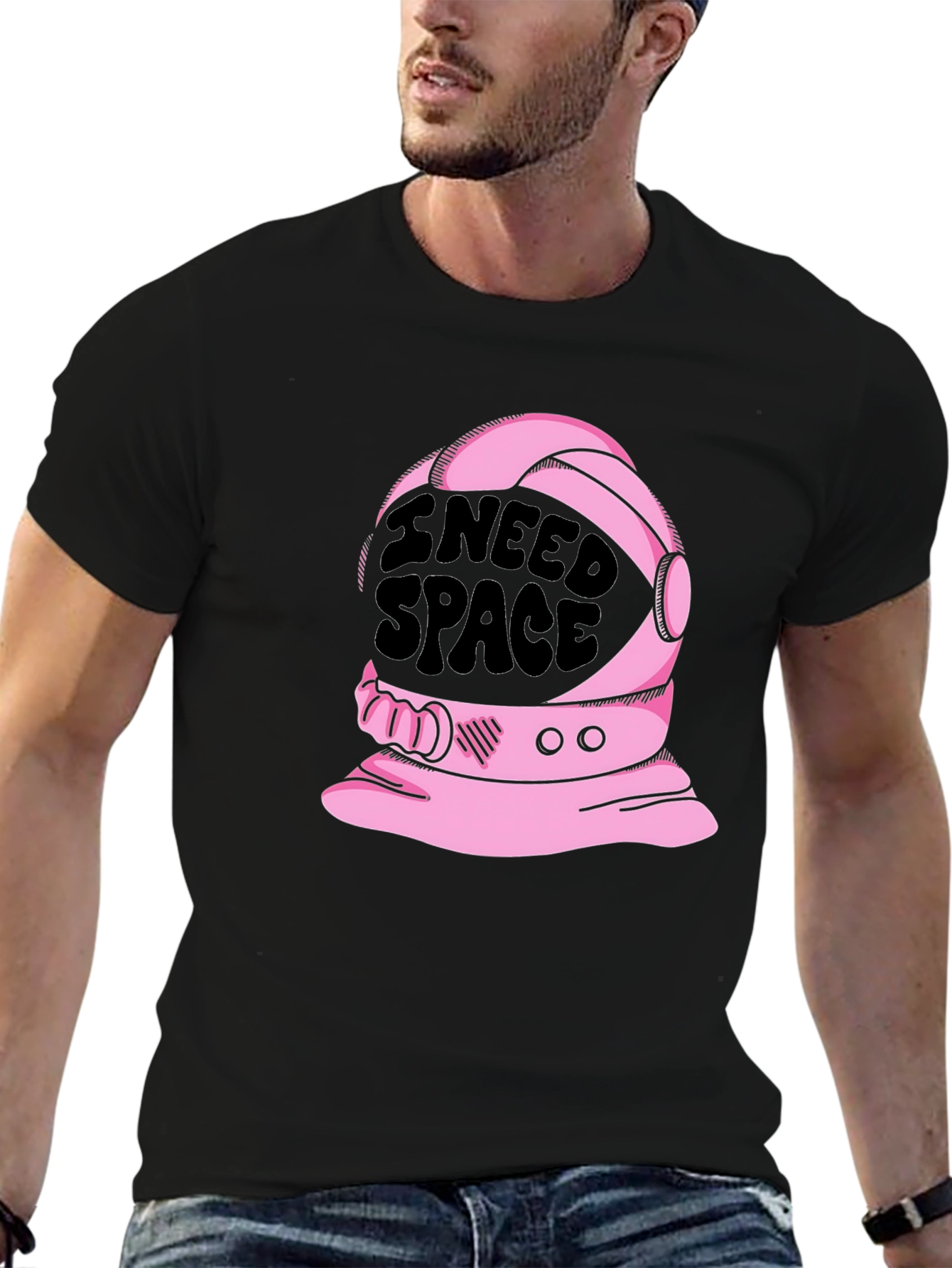 I Need Space T-Shirt - Astronaut Helmet Design