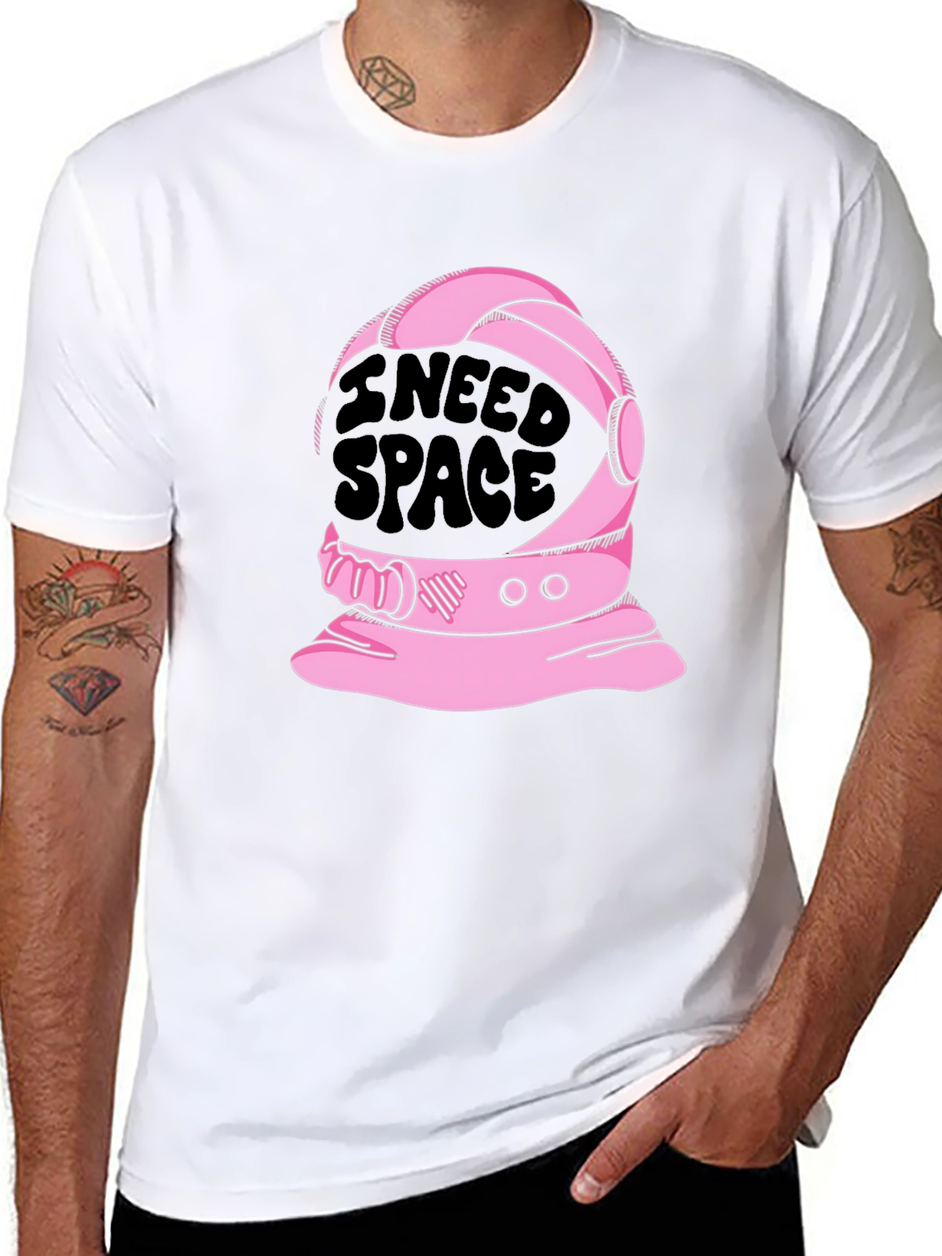 I Need Space T-Shirt - Astronaut Helmet Design