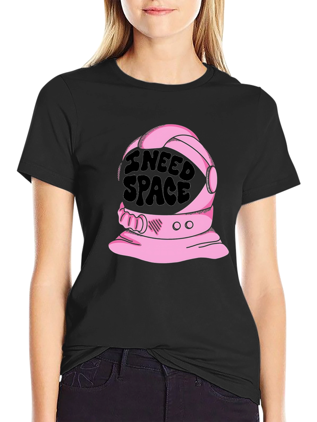 I Need Space T-Shirt - Astronaut Helmet Design