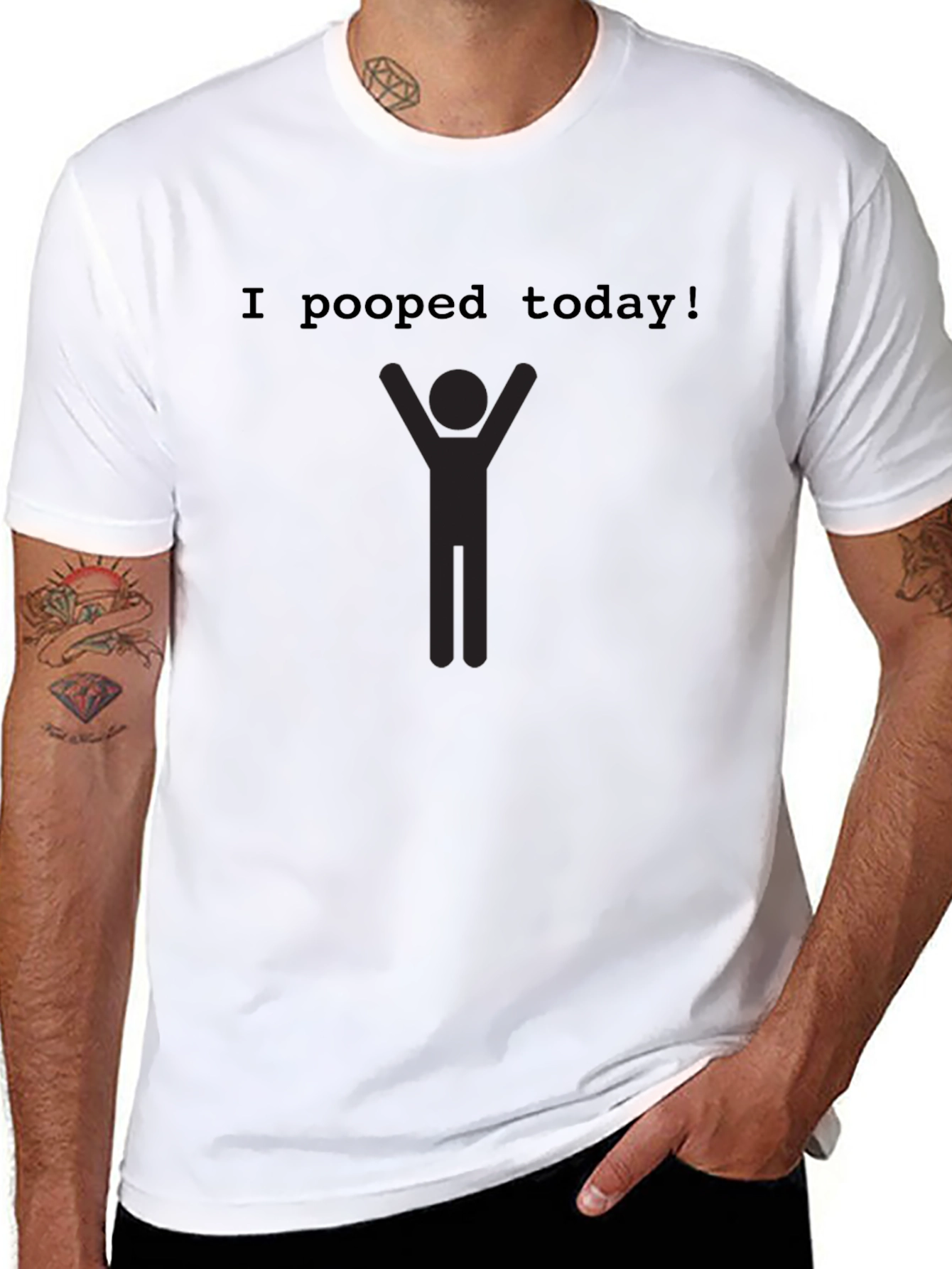 I Pooped Today! Funny Graphic Tee