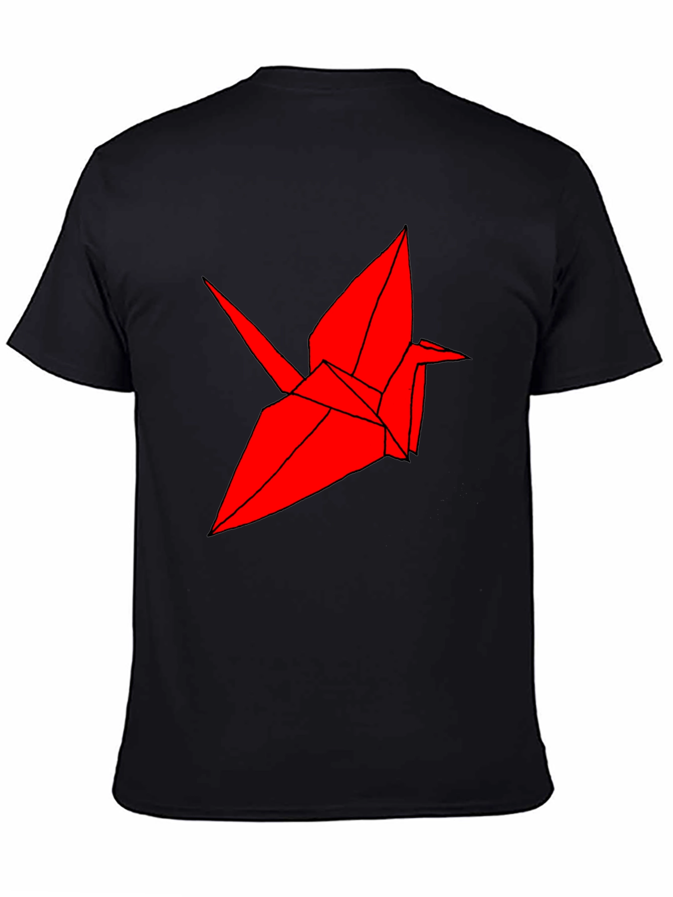 Origami Crane Graphic Tee - Cool Bird T-Shirt