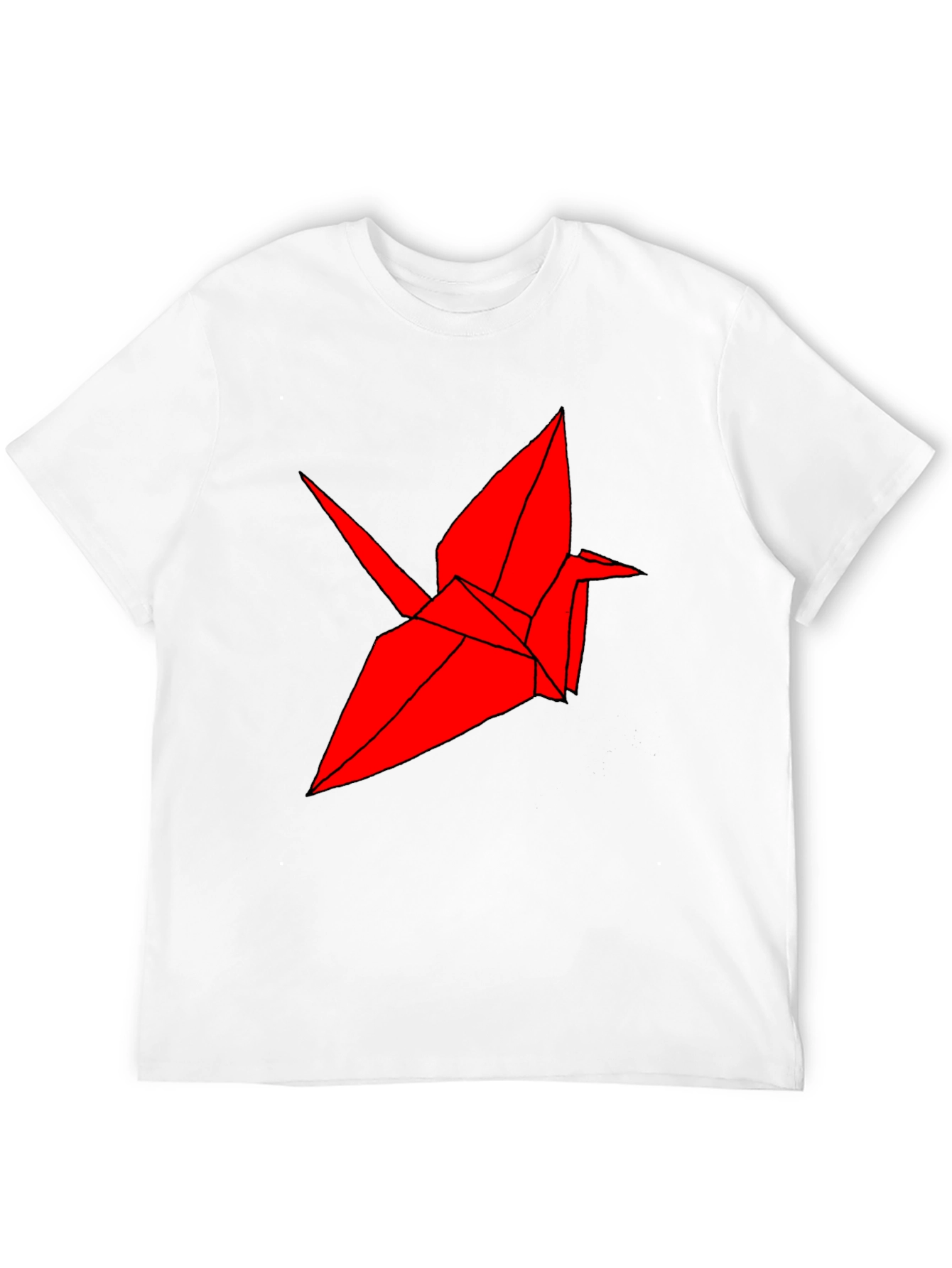 Origami Crane Graphic Tee - Cool Bird T-Shirt