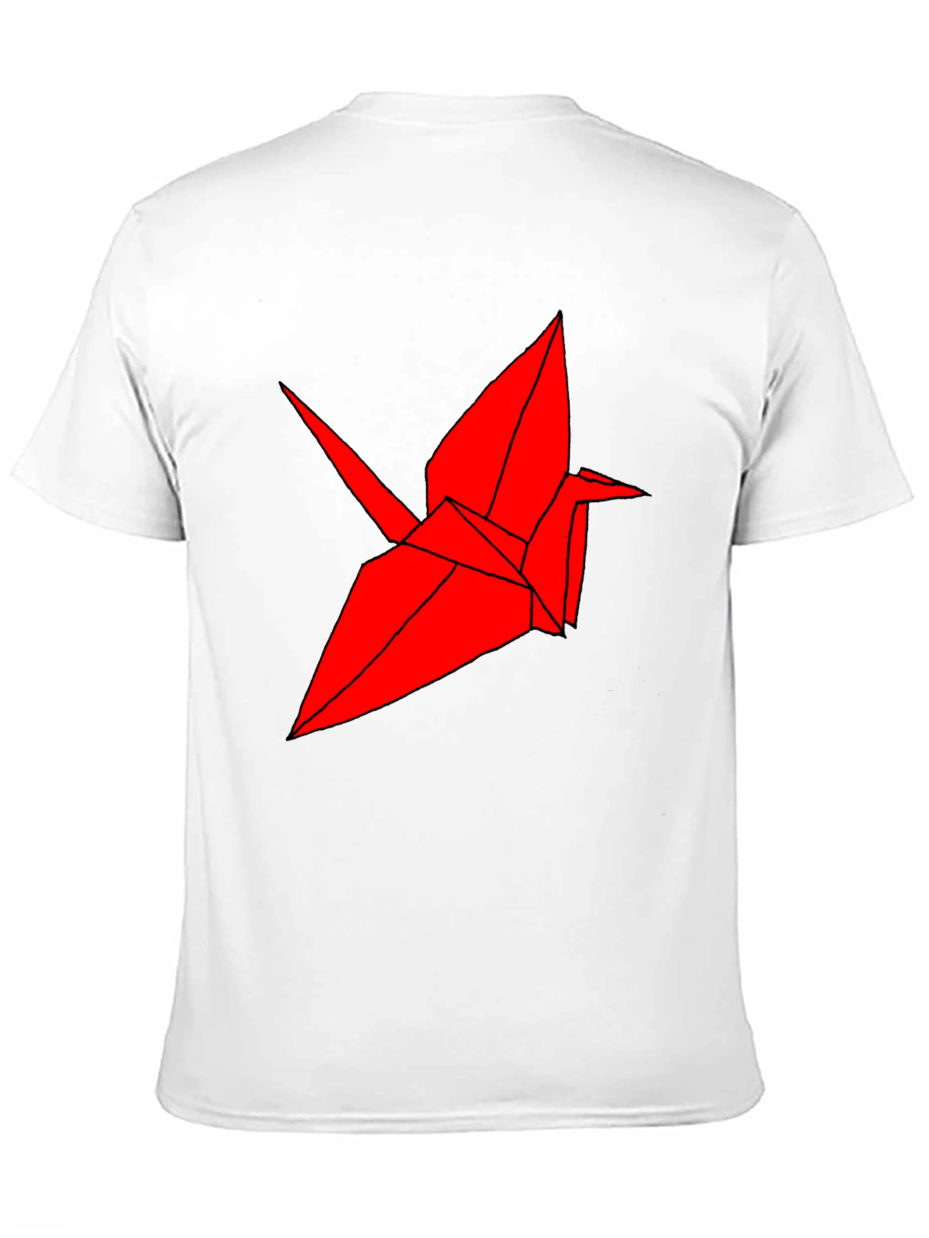Origami Crane Graphic Tee - Cool Bird T-Shirt