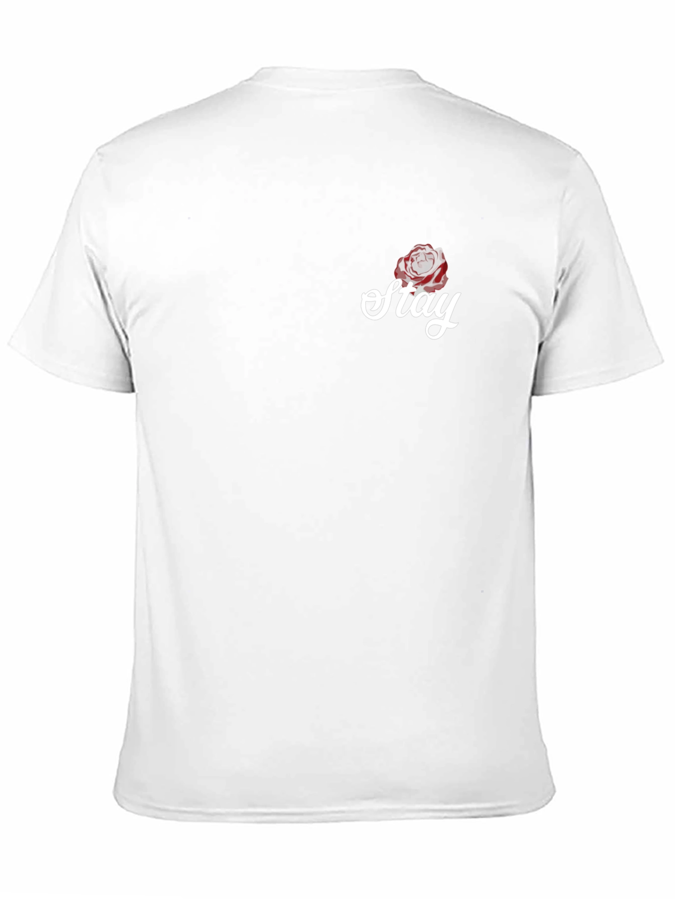 Stay Rose Graphic Tee - Modern Black T-Shirt