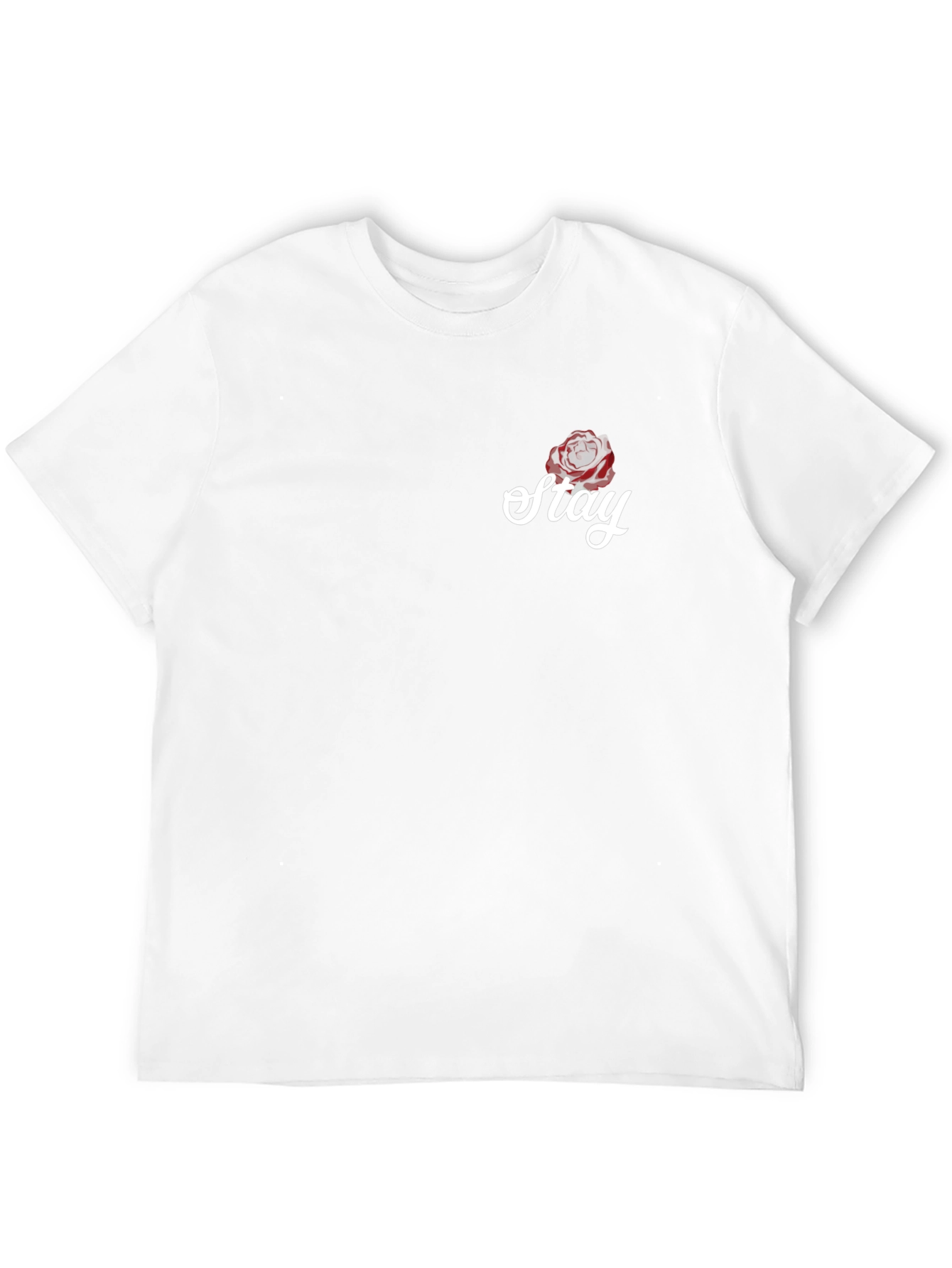 Stay Rose Graphic Tee - Modern Black T-Shirt
