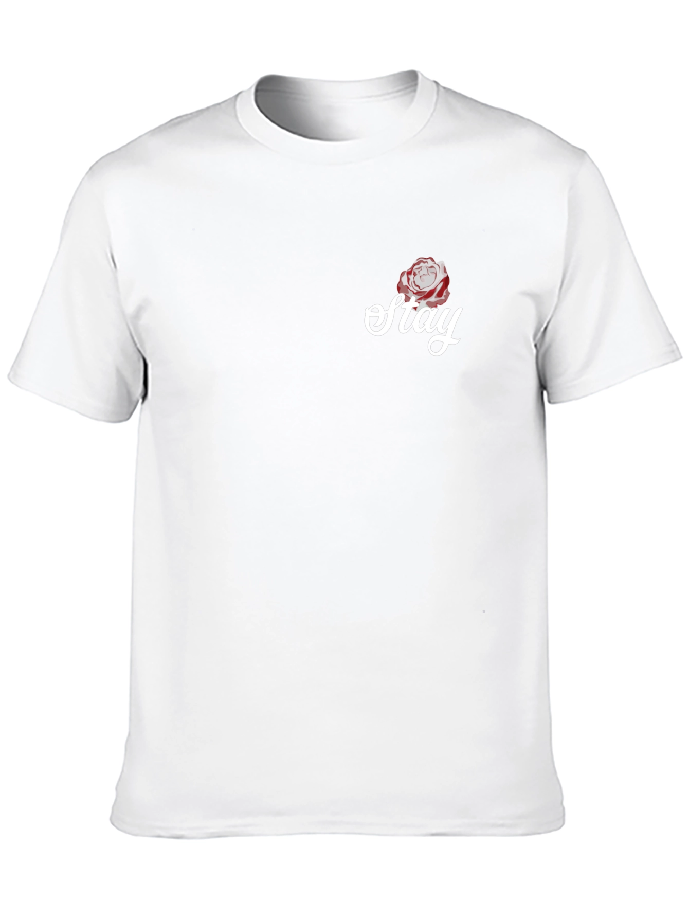 Stay Rose Graphic Tee - Modern Black T-Shirt
