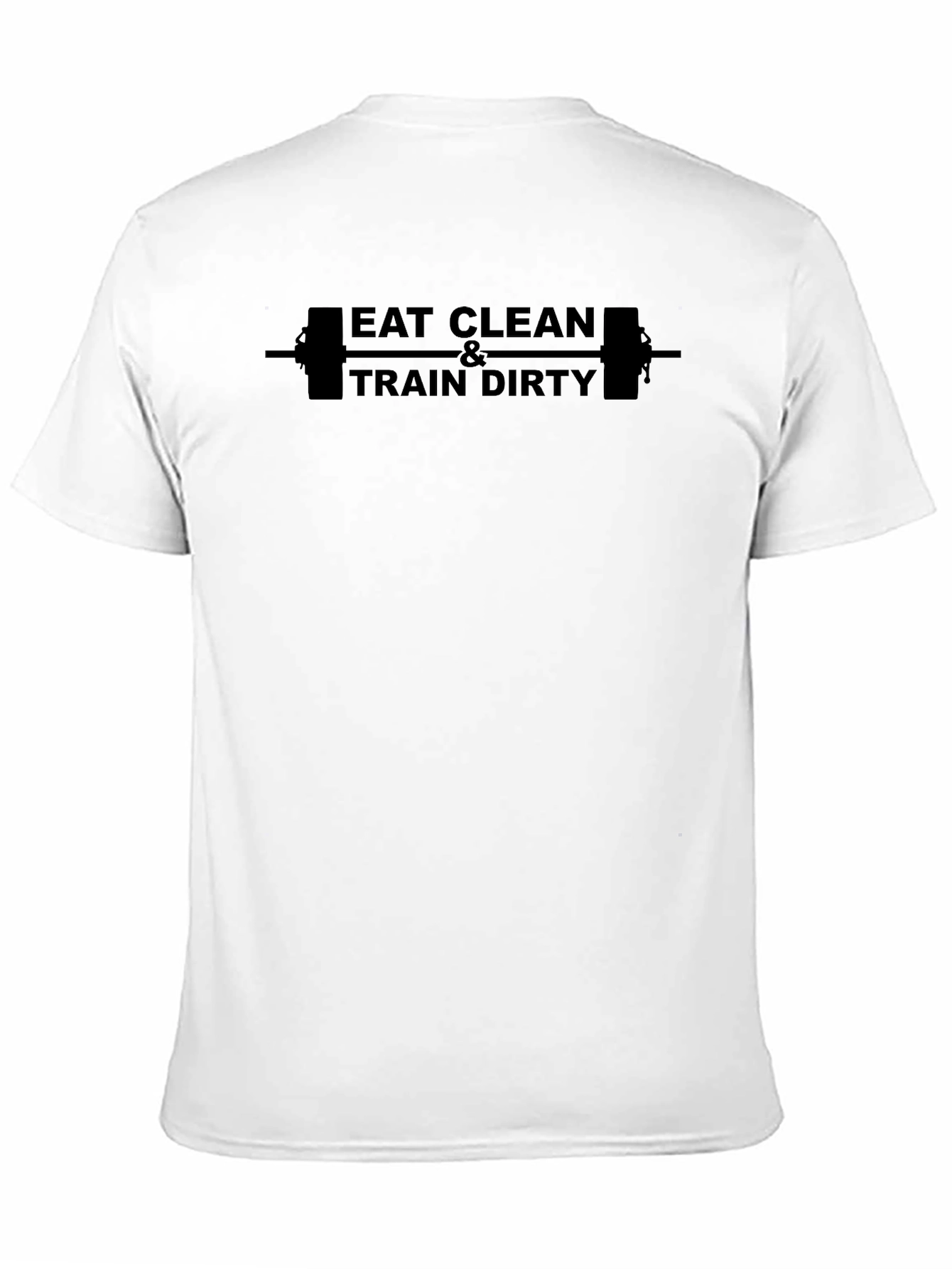 Eat Clean & Train Dirty Black Graphic Tee