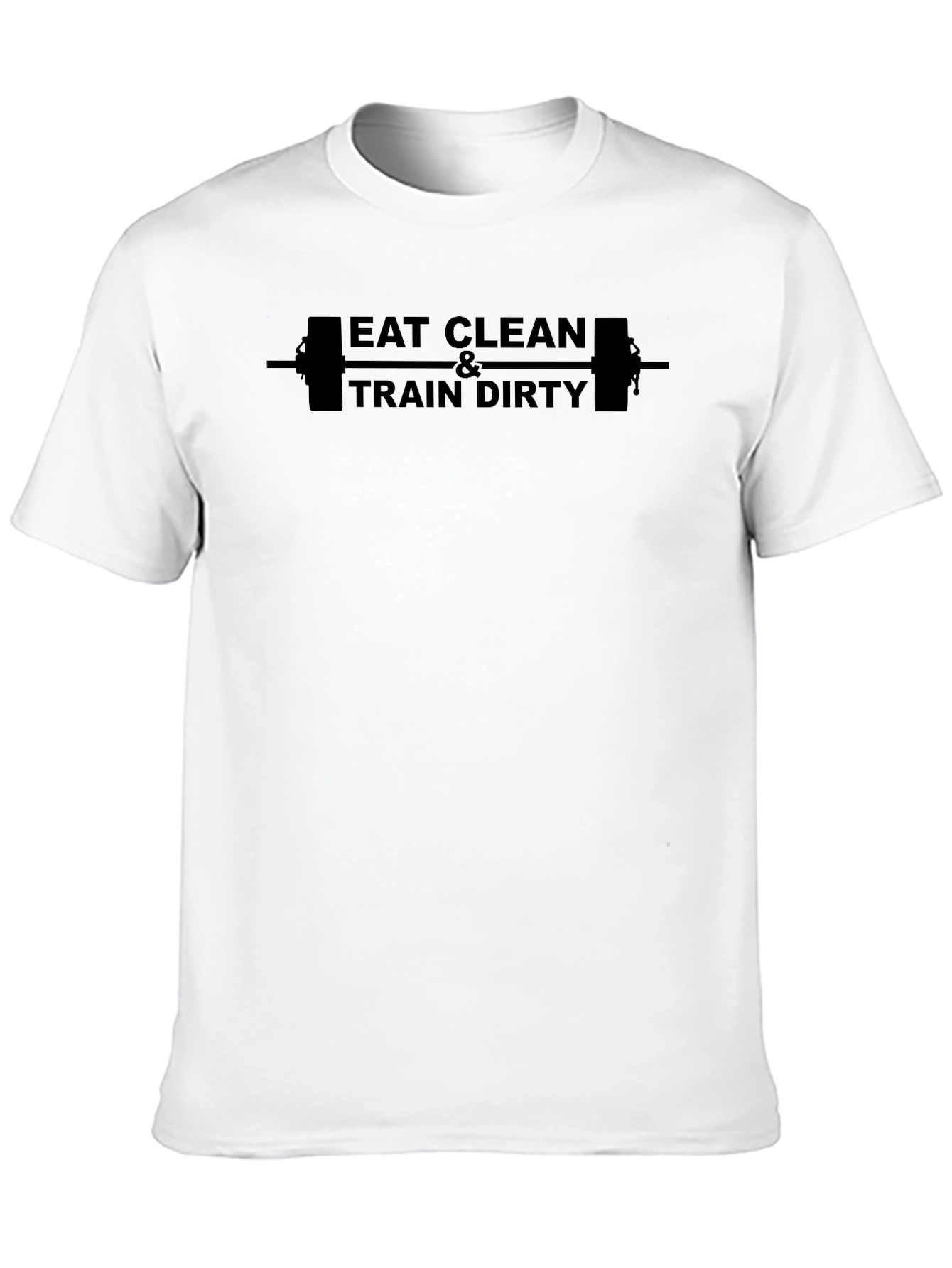 Eat Clean & Train Dirty Black Graphic Tee