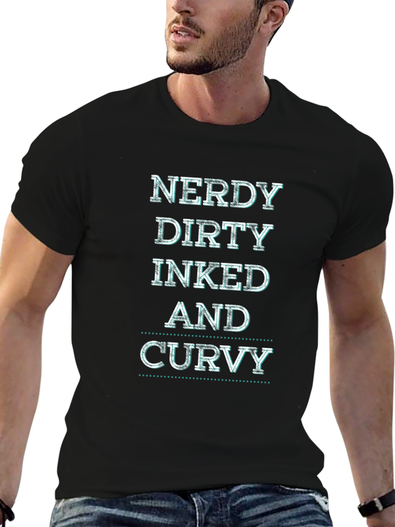 Nerdy Dirty Inked and Curvy Graphic Tee