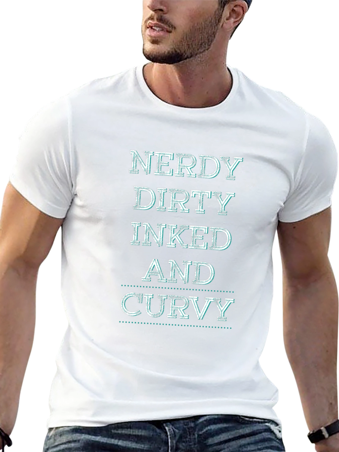 Nerdy Dirty Inked and Curvy Graphic Tee