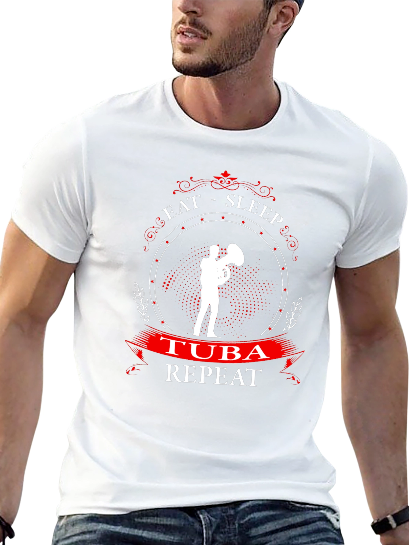 Eat Sleep Tuba Repeat - Musician T-Shirt