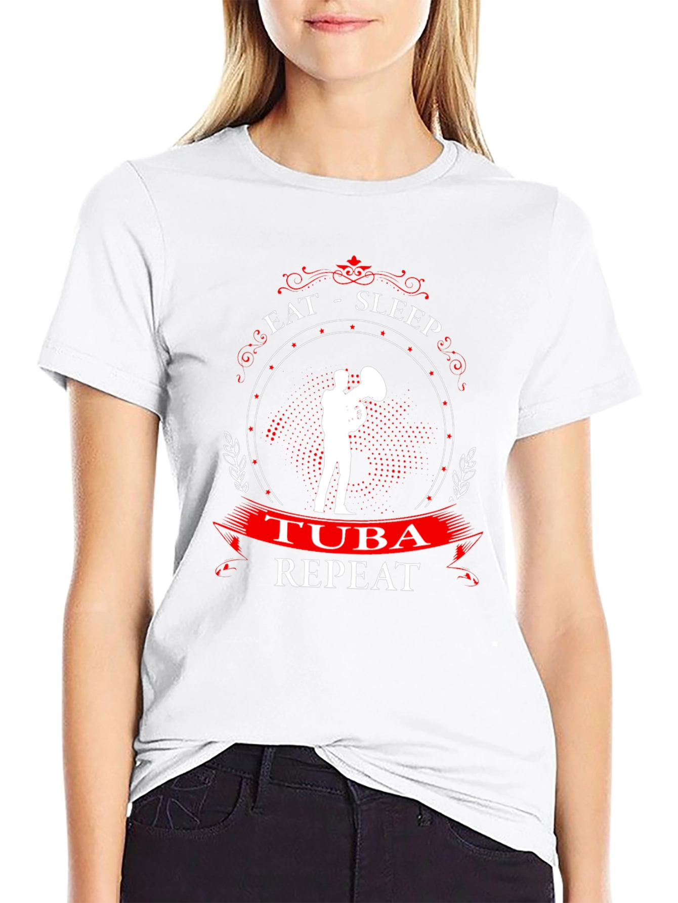 Eat Sleep Tuba Repeat - Musician T-Shirt