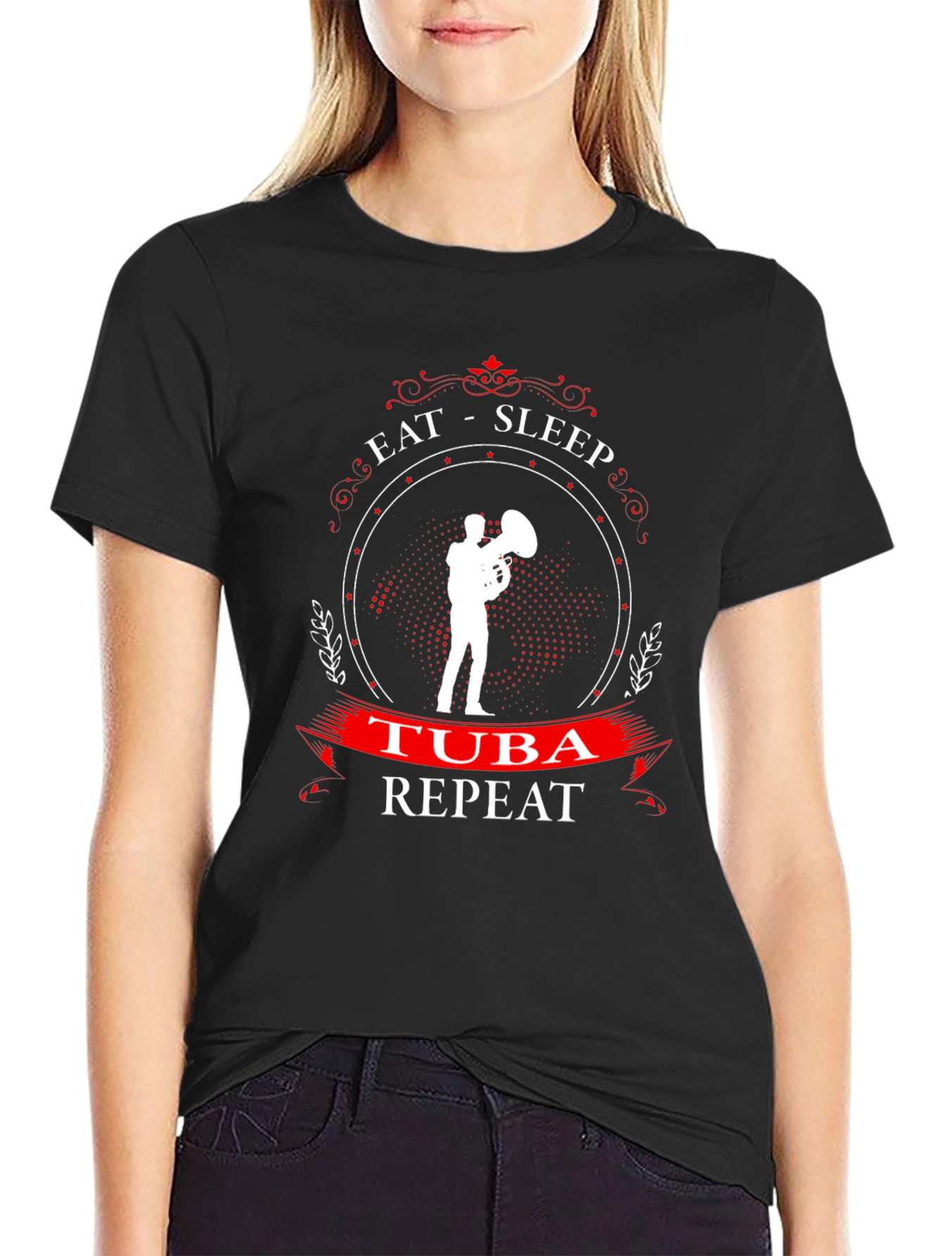 Eat Sleep Tuba Repeat - Musician T-Shirt