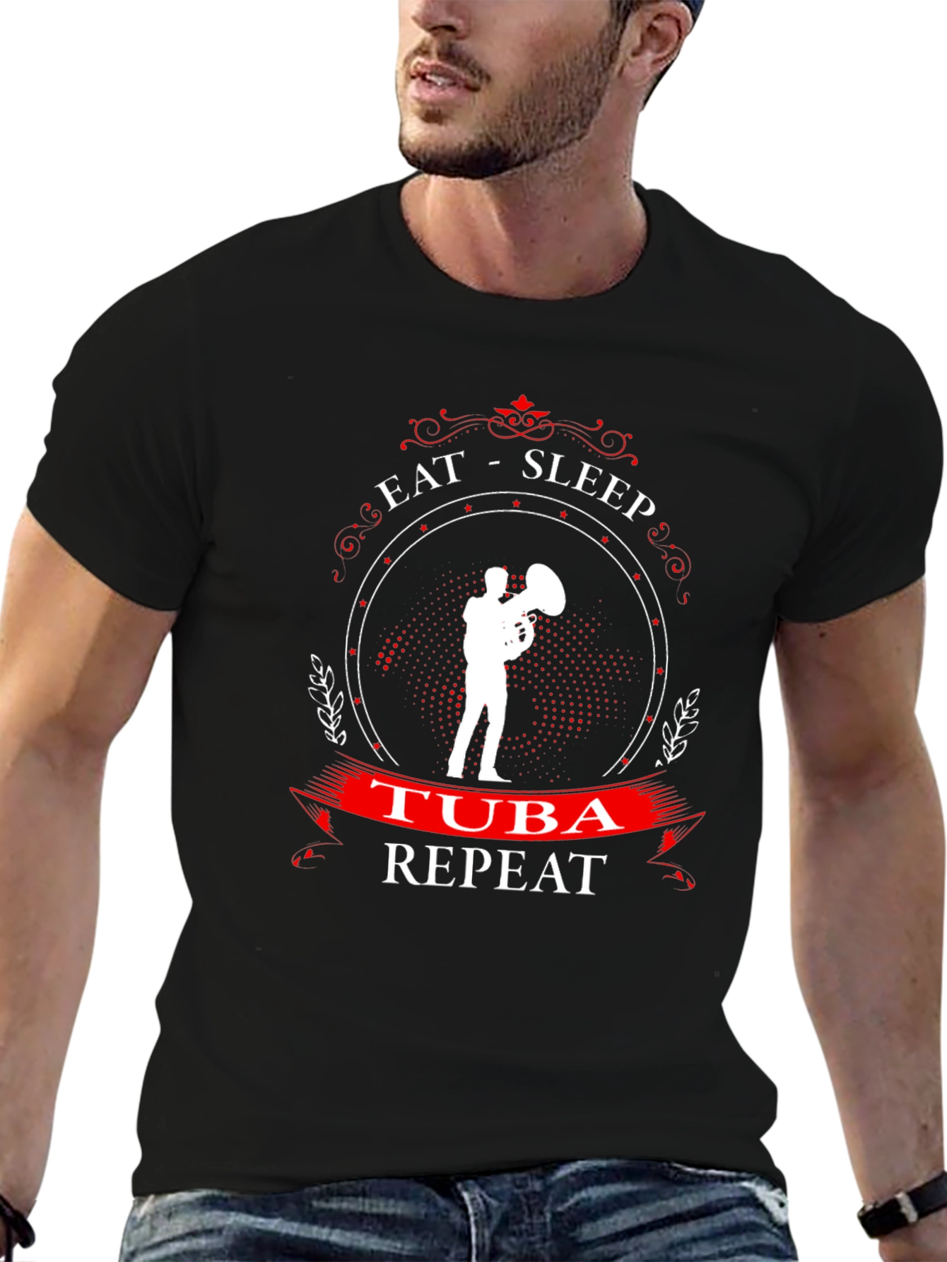 Eat Sleep Tuba Repeat - Musician T-Shirt