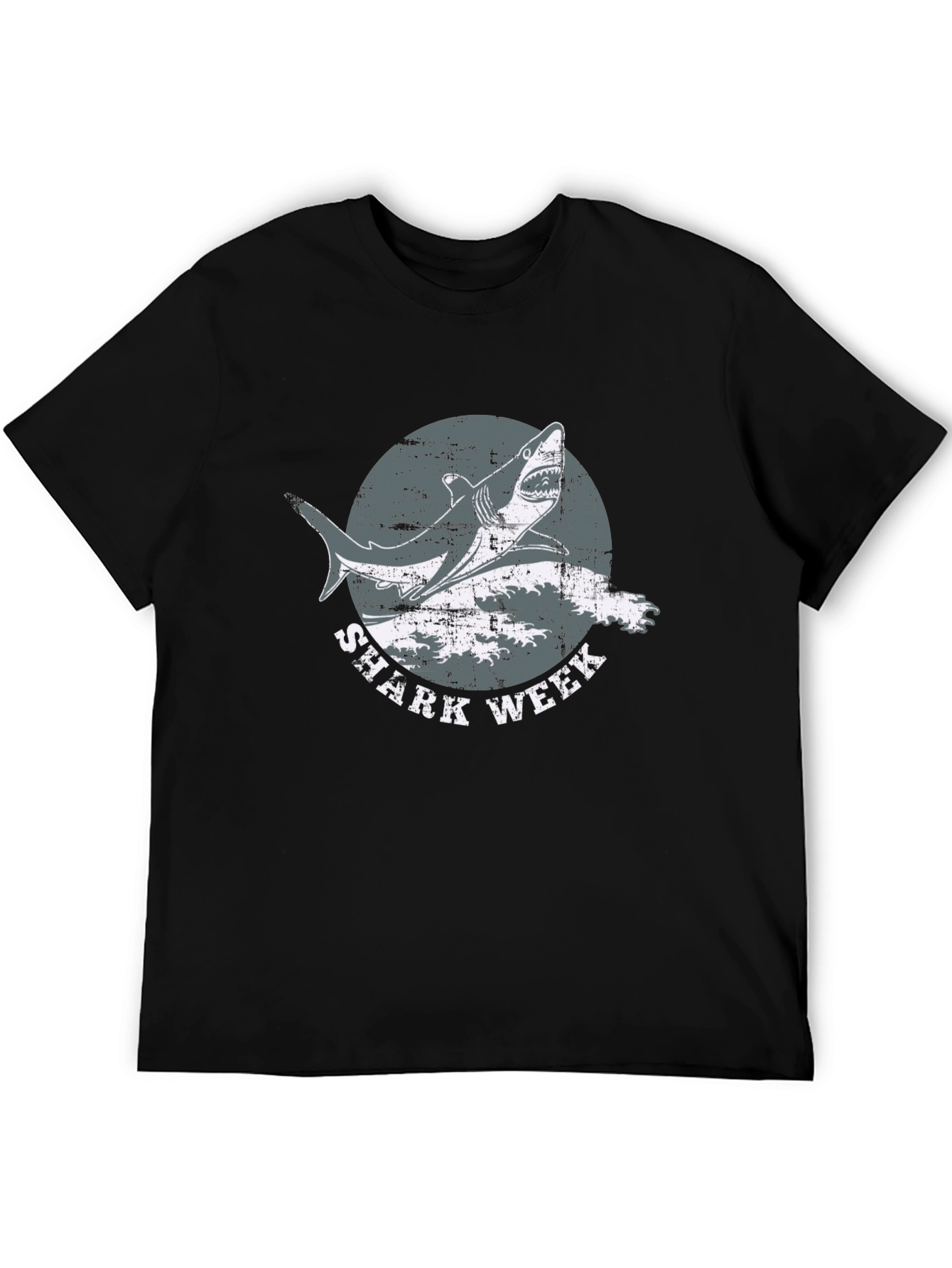 Shark Week Black Graphic T-Shirt