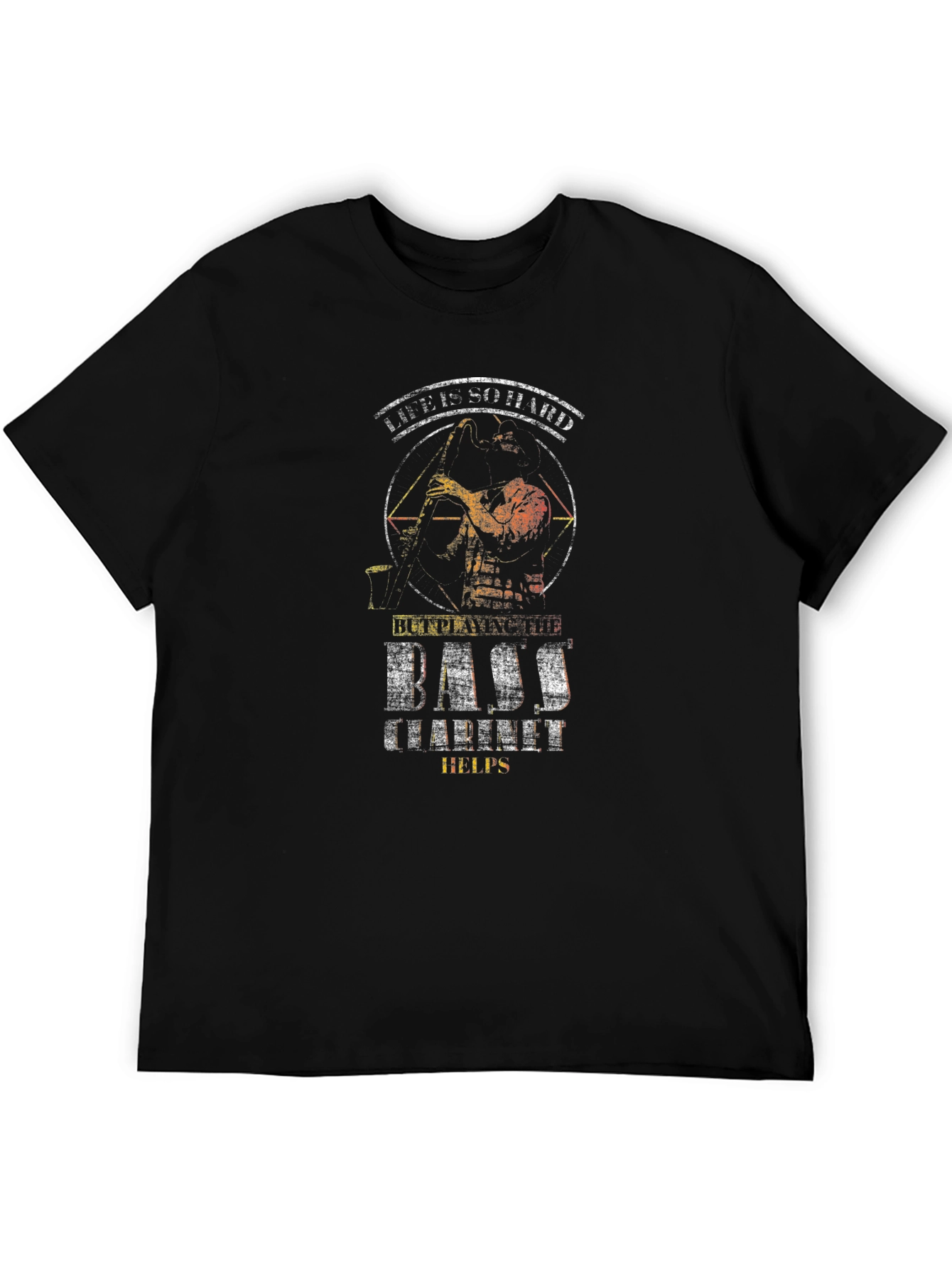 Life is SO DVID Bass Doesnt Helps Black T-Shirt