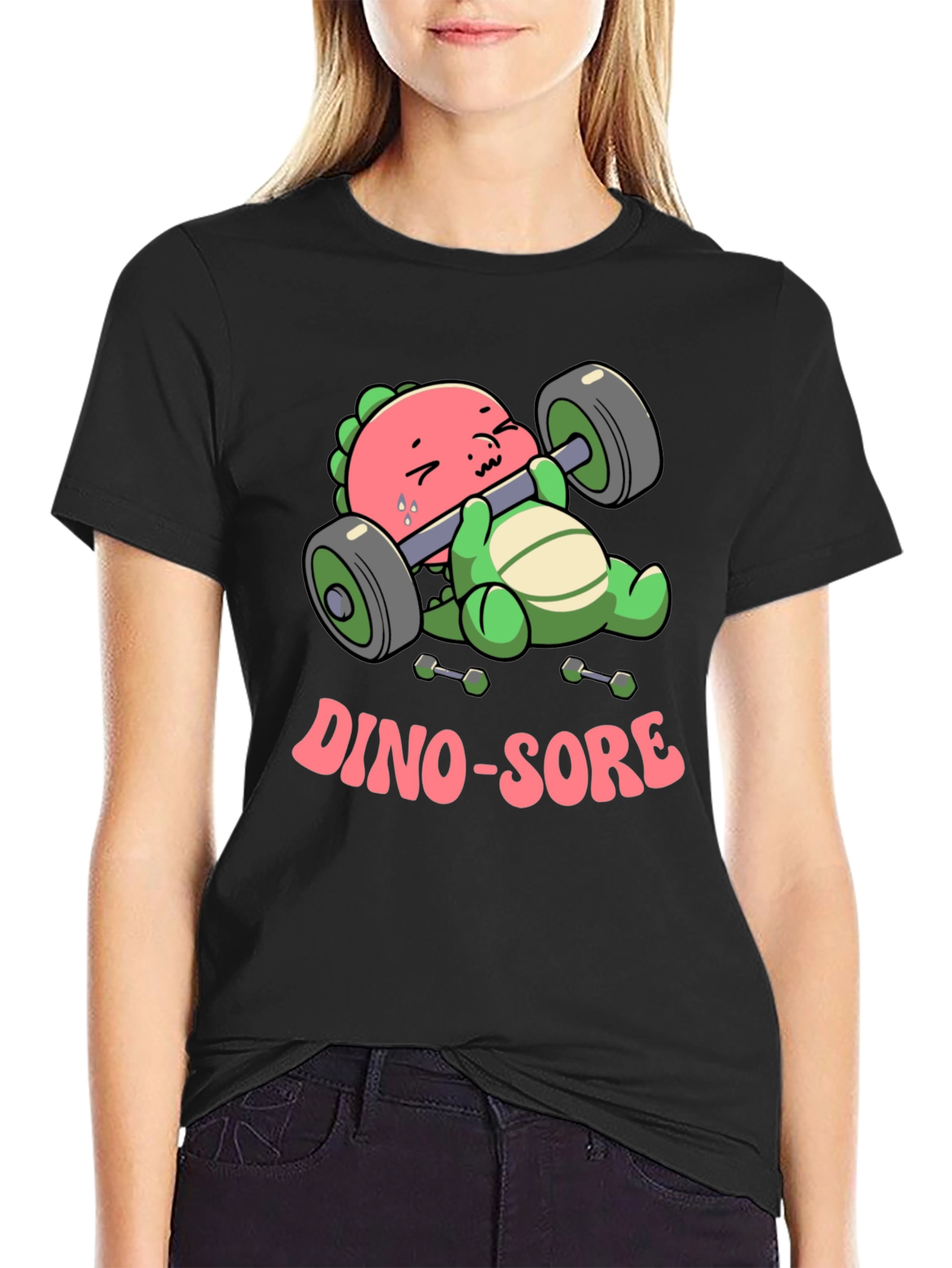 Dino-Sore T-Shirt - Funny Dinosaur Workout Tee