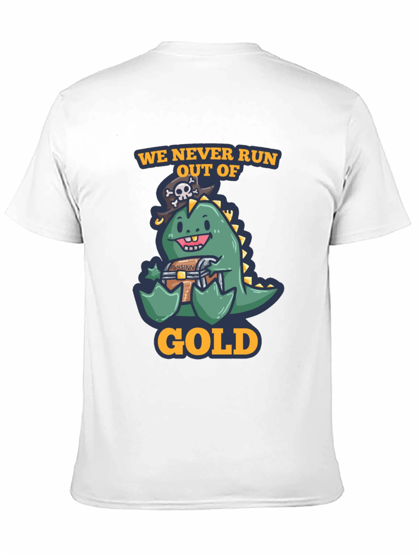 Pirate Dino Gold T-Shirt