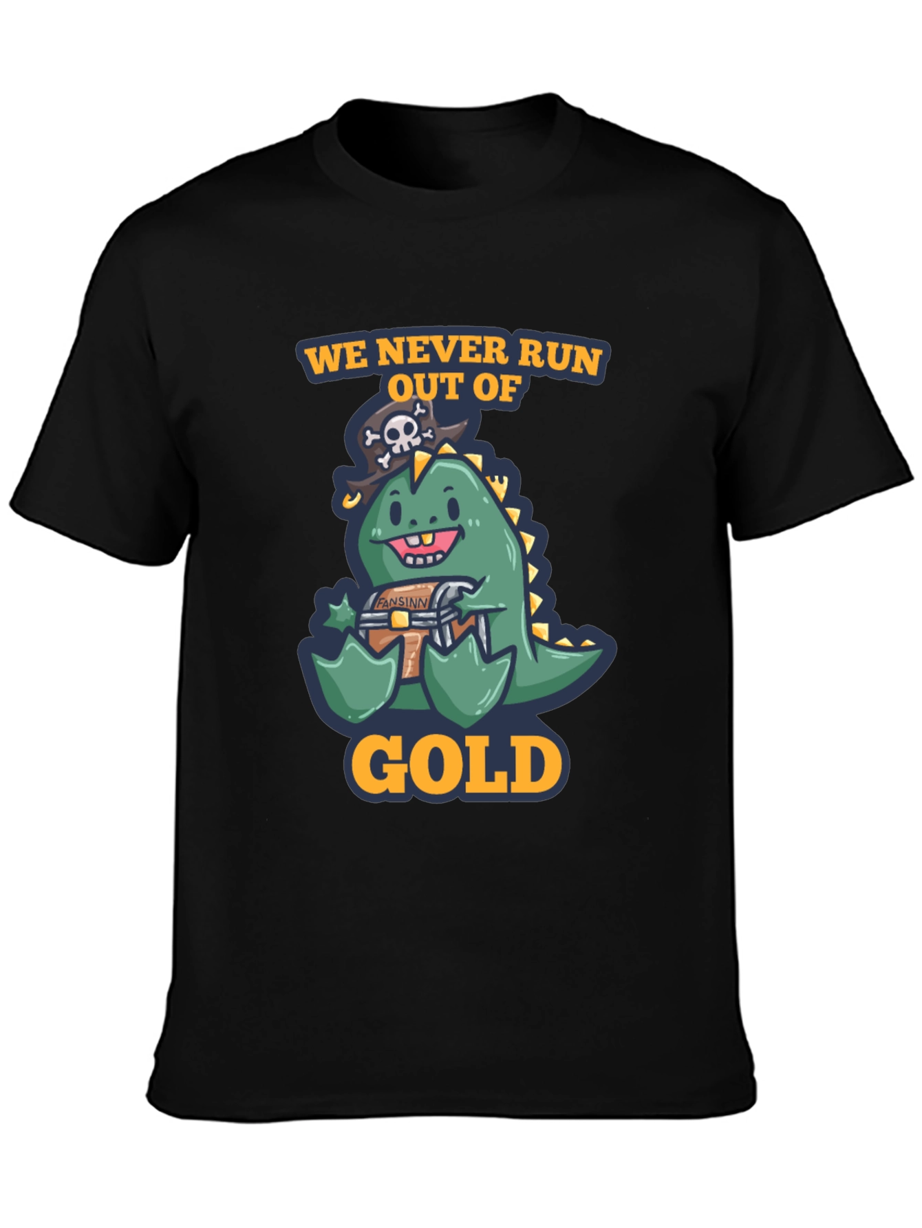 Pirate Dino Gold T-Shirt