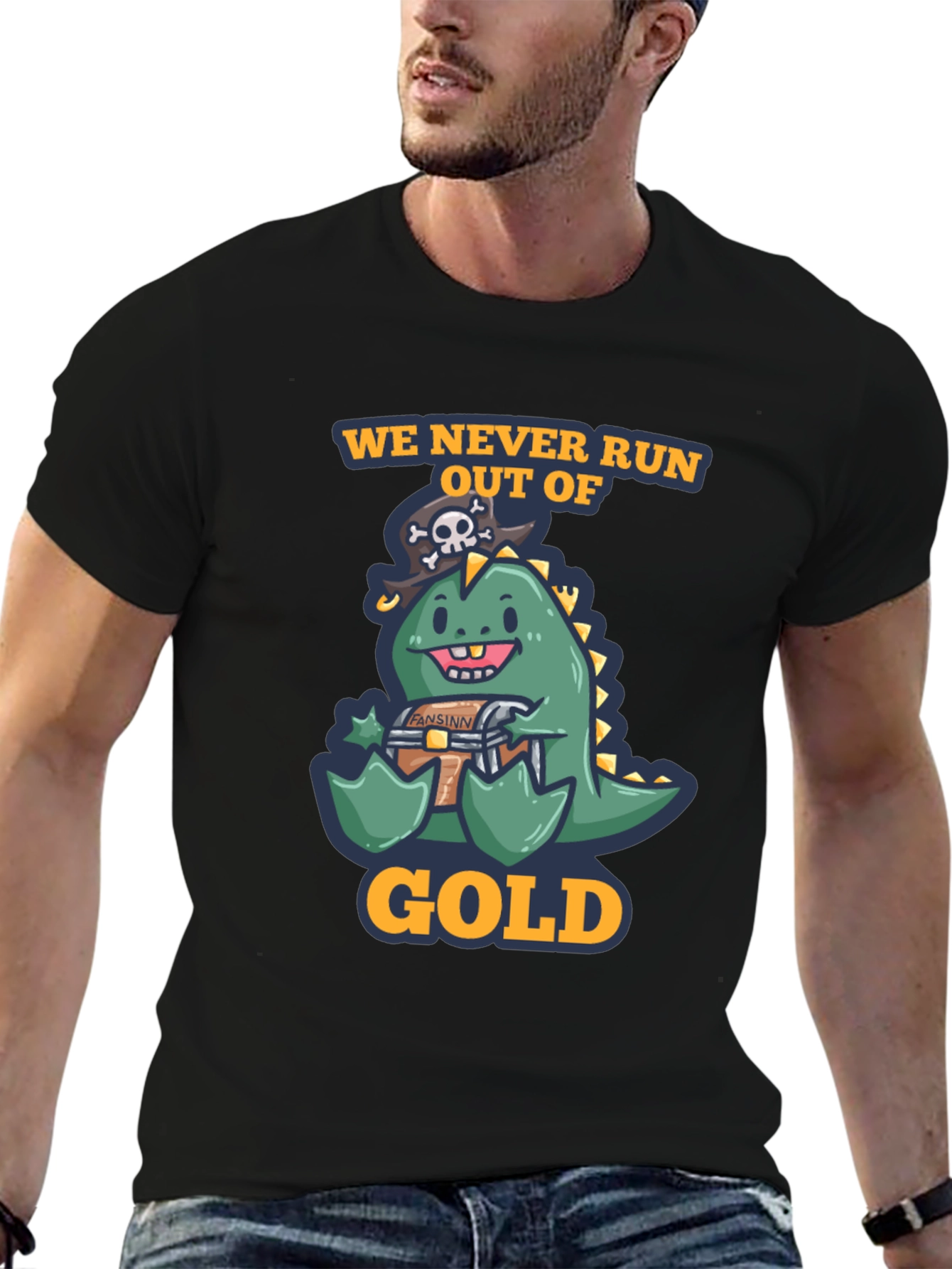 Pirate Dino Gold T-Shirt