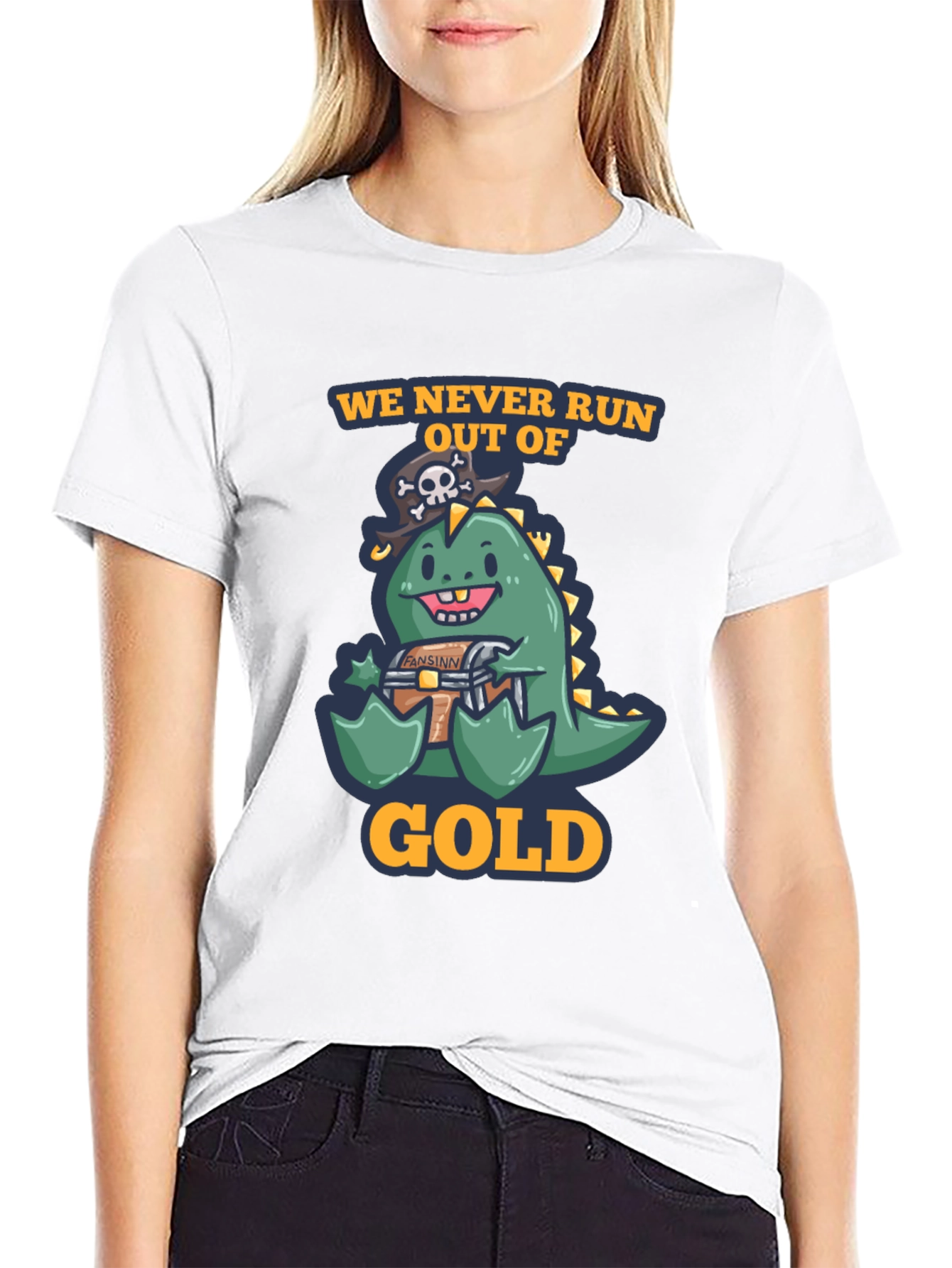 Pirate Dino Gold T-Shirt