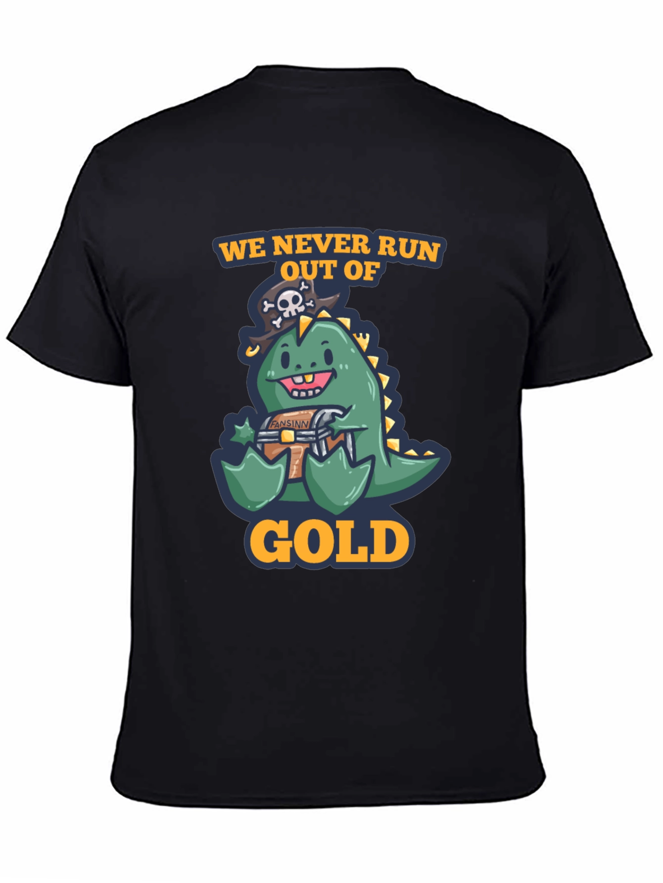 Pirate Dino Gold T-Shirt