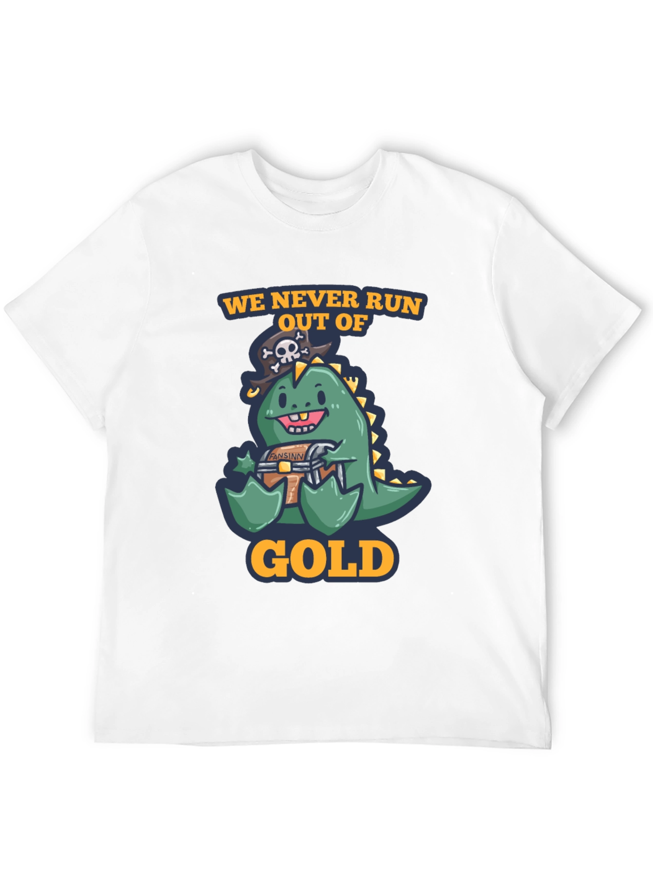Pirate Dino Gold T-Shirt