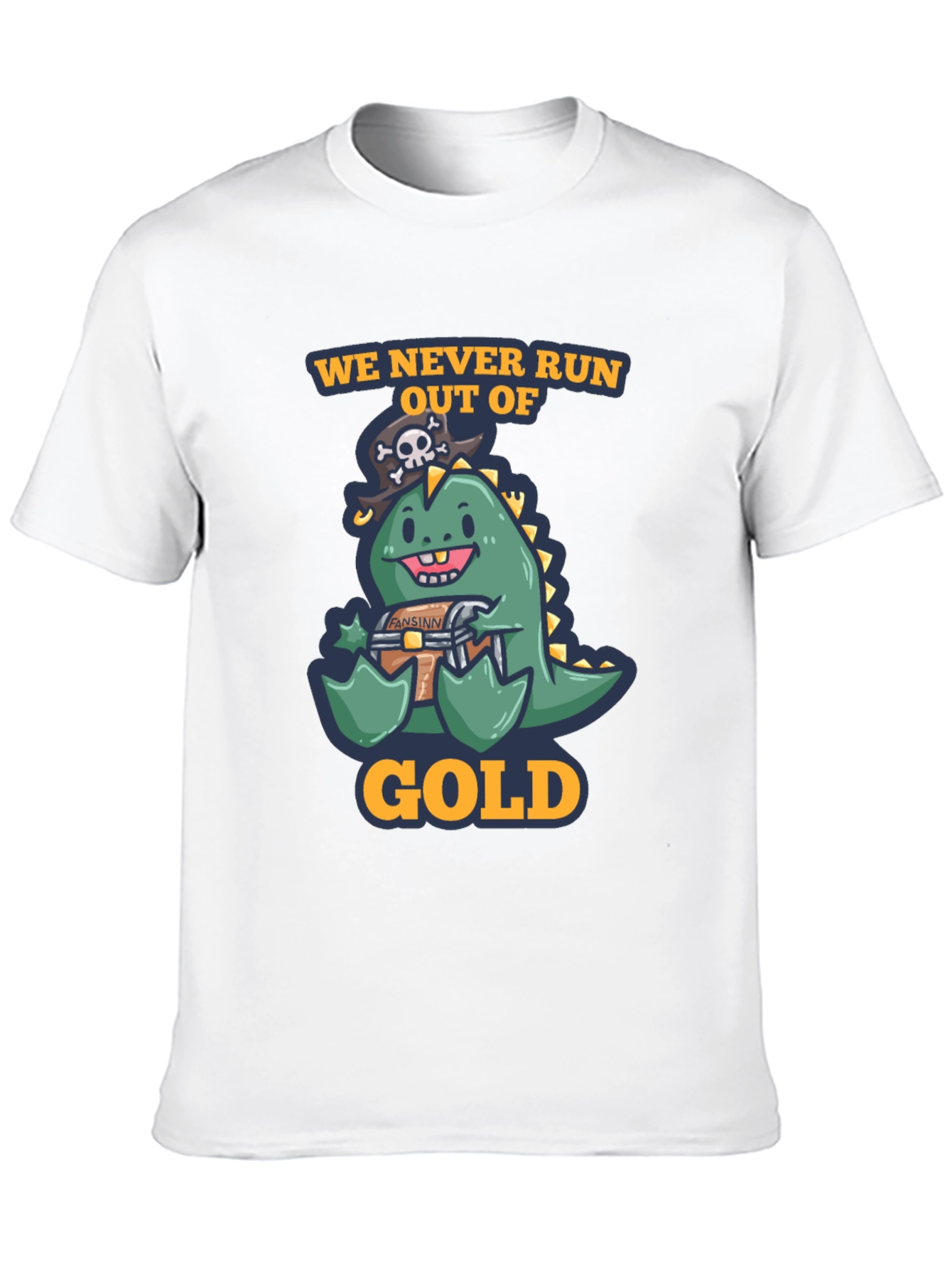 Pirate Dino Gold T-Shirt