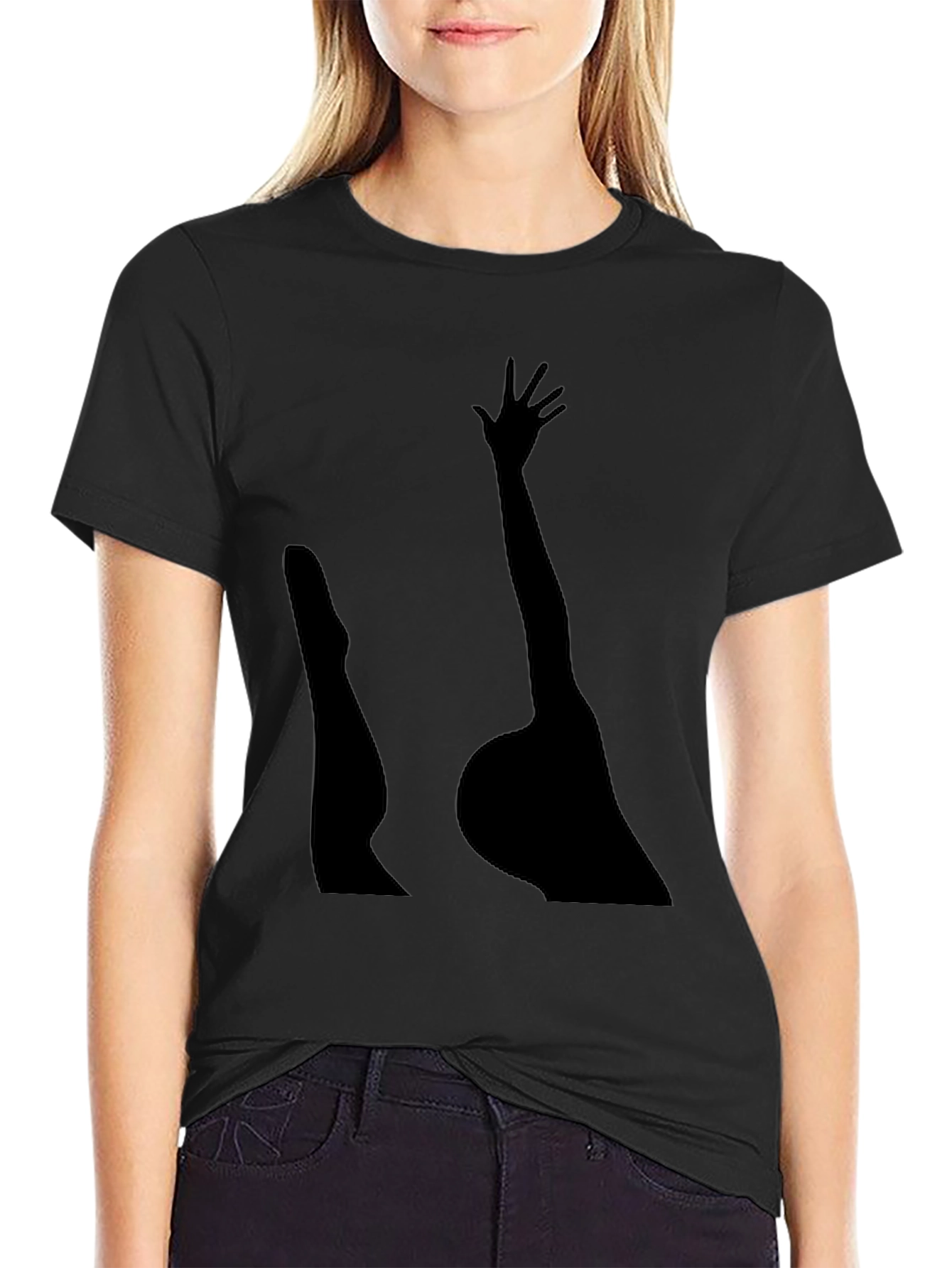 Silhouette Arm & Leg Black Tee