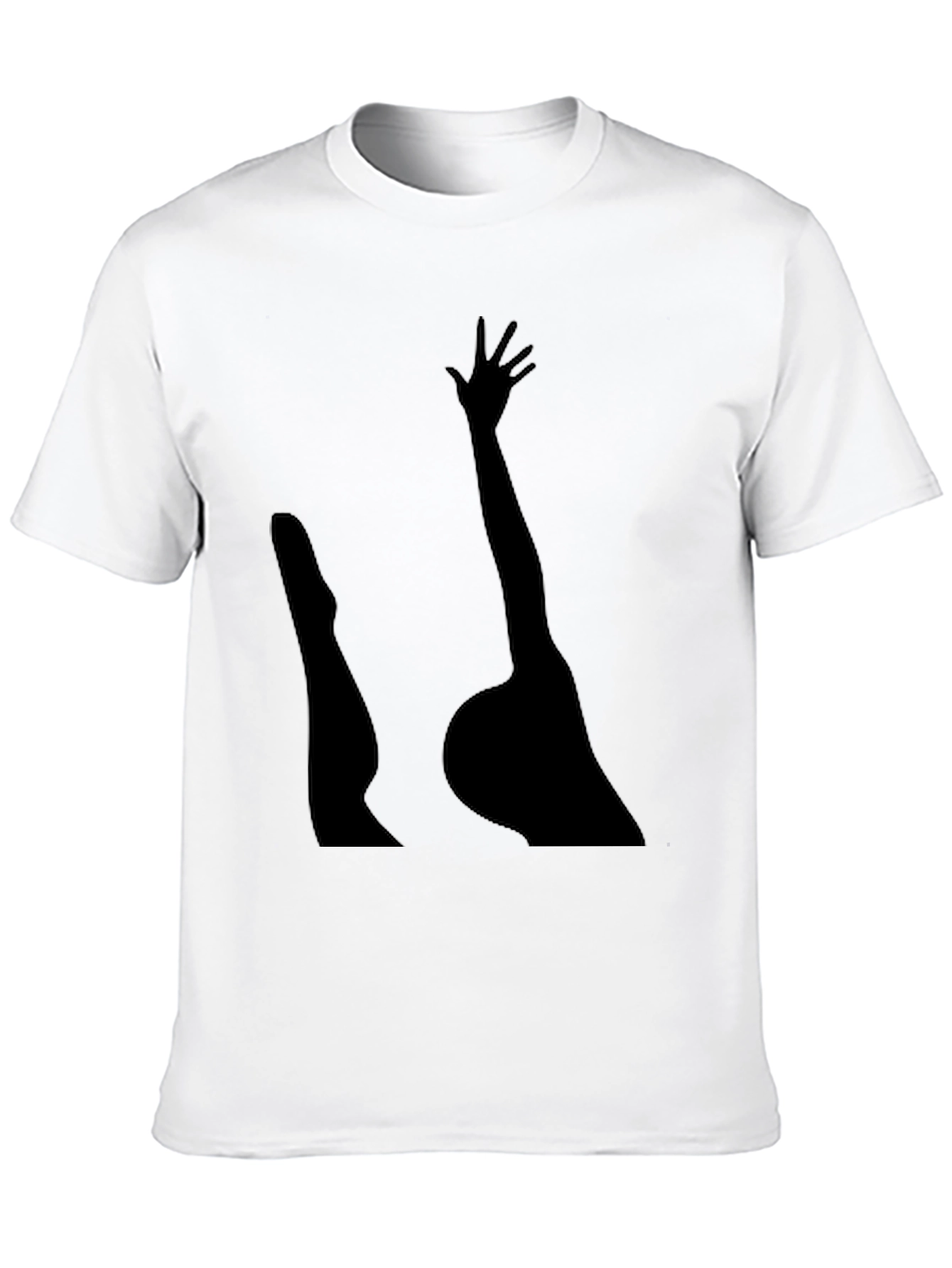 Silhouette Arm & Leg Black Tee