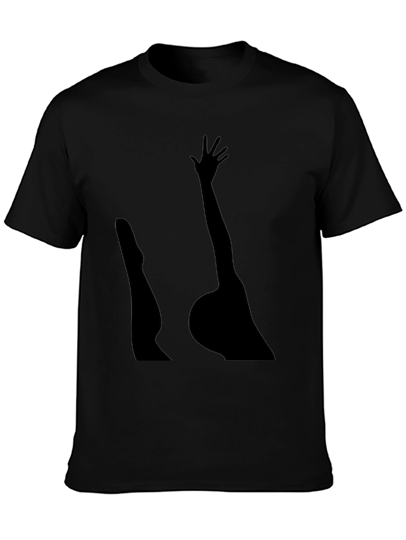 Silhouette Arm & Leg Black Tee