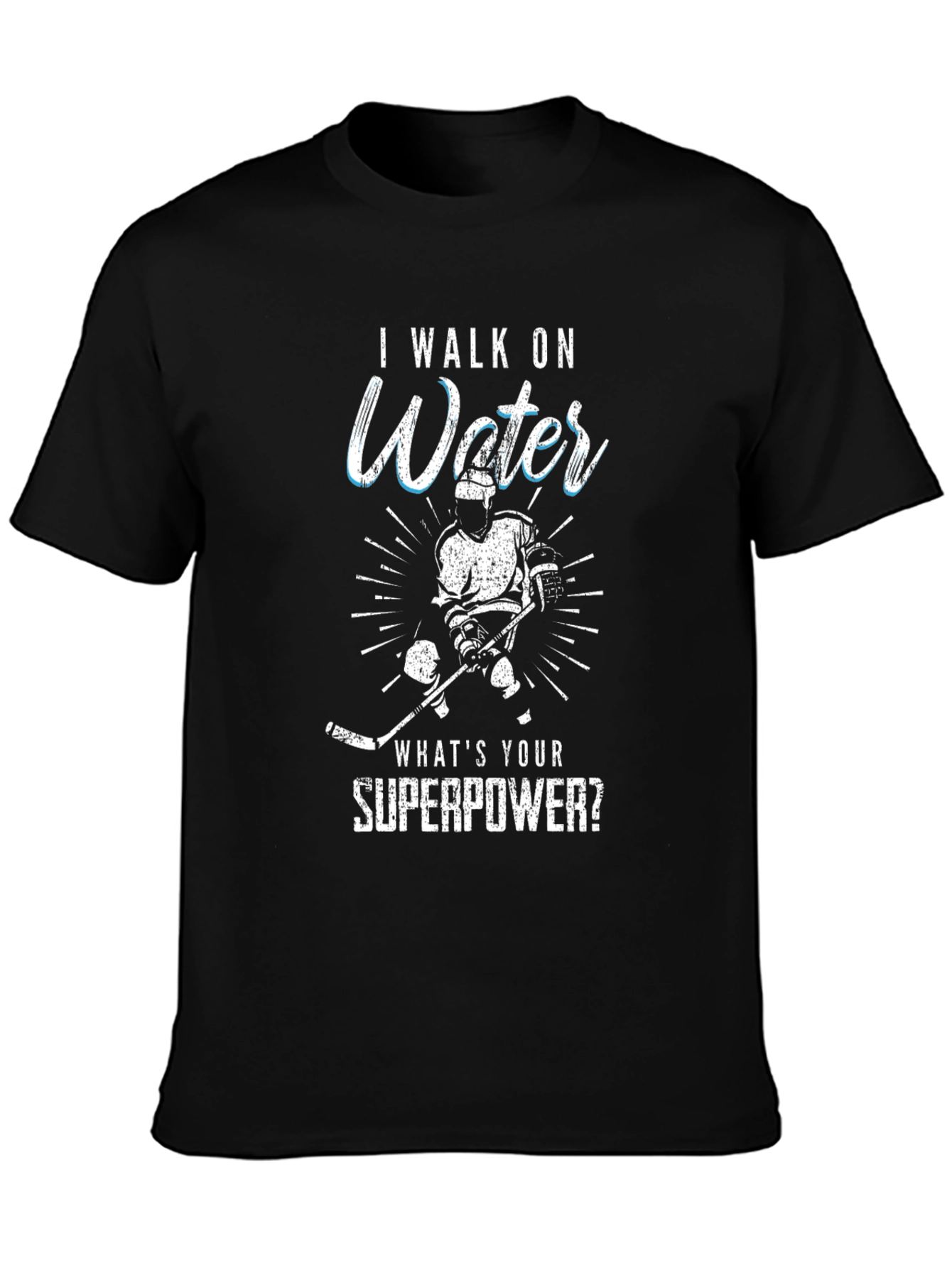 I Walk On Water Hockey T-Shirt