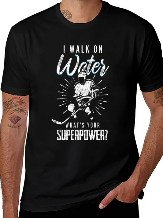 I Walk On Water Hockey T-Shirt