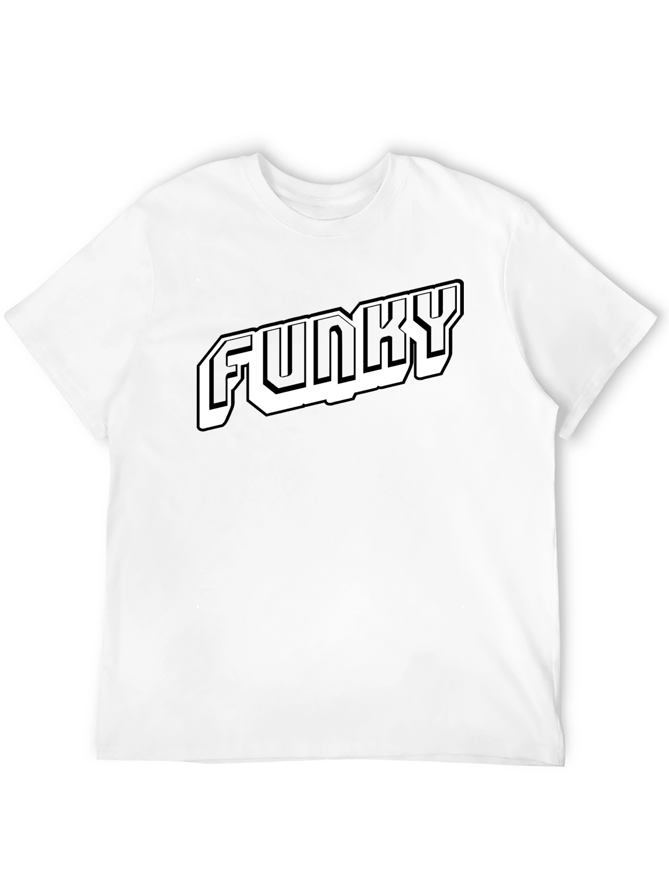 Funky Graphic T-Shirt - Black Cotton Blend